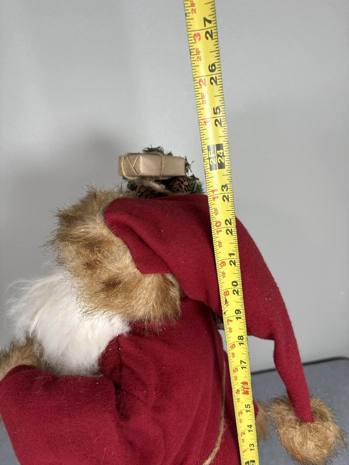 Large St. Nicholas Square Spirit of Santa Woodland Santa 24" With Tag - Thumbnail 7