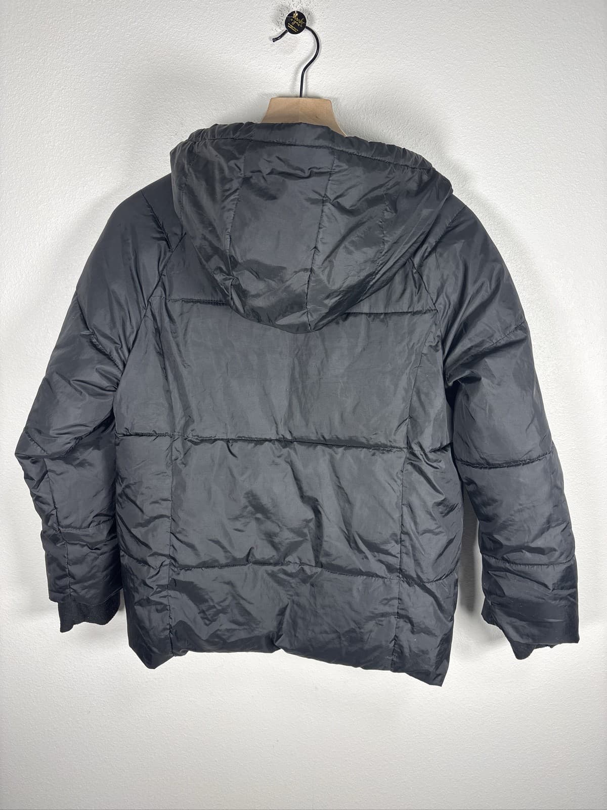 Swiss Tech Girls Black Puffer Jacket Winter Hooded Coat Size XXL 18 - Thumbnail 3