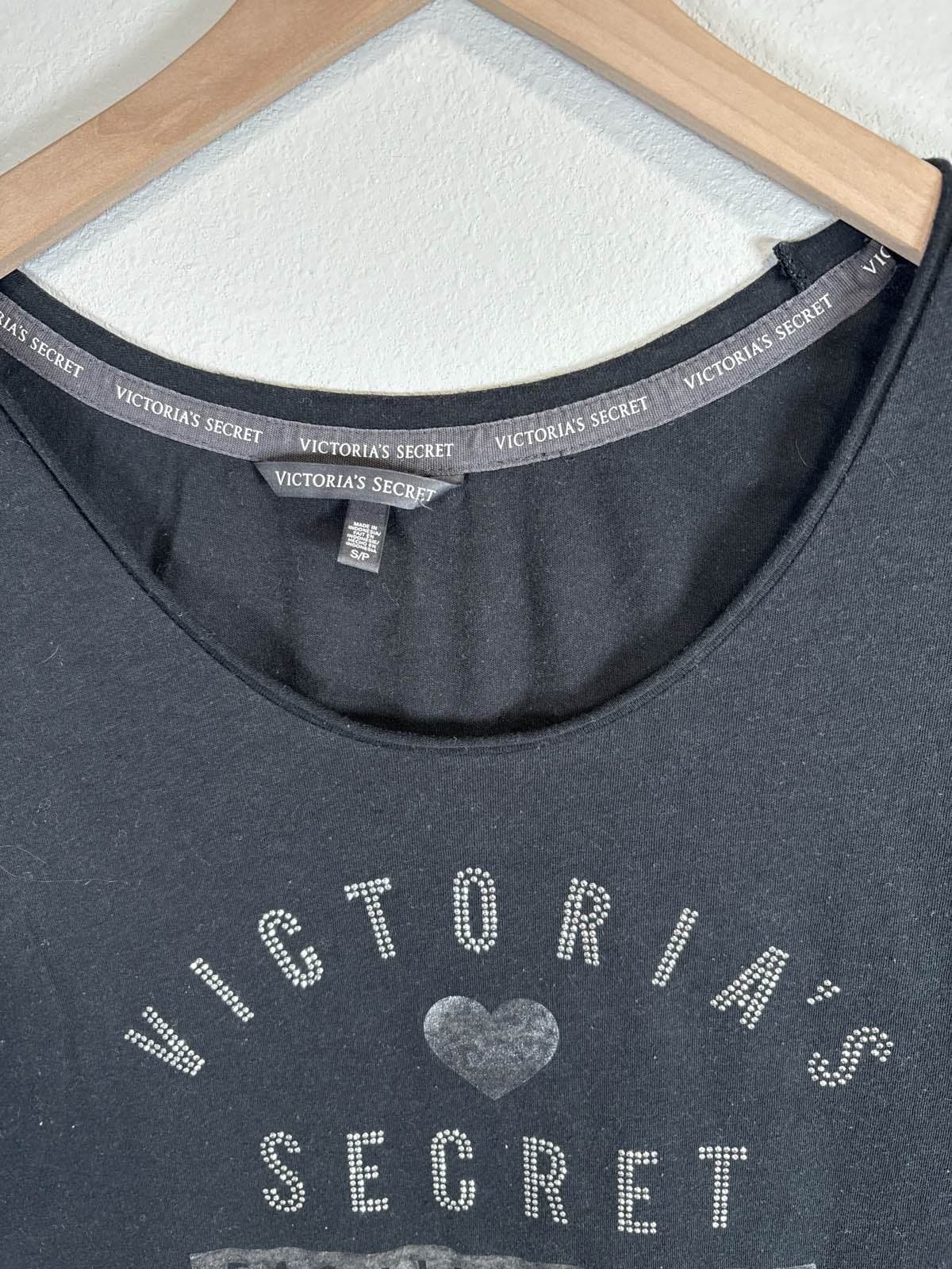 Victoria's Secret Fashion Show 2013 NY Bling Tee Shirt Women's M Black S - Thumbnail 3