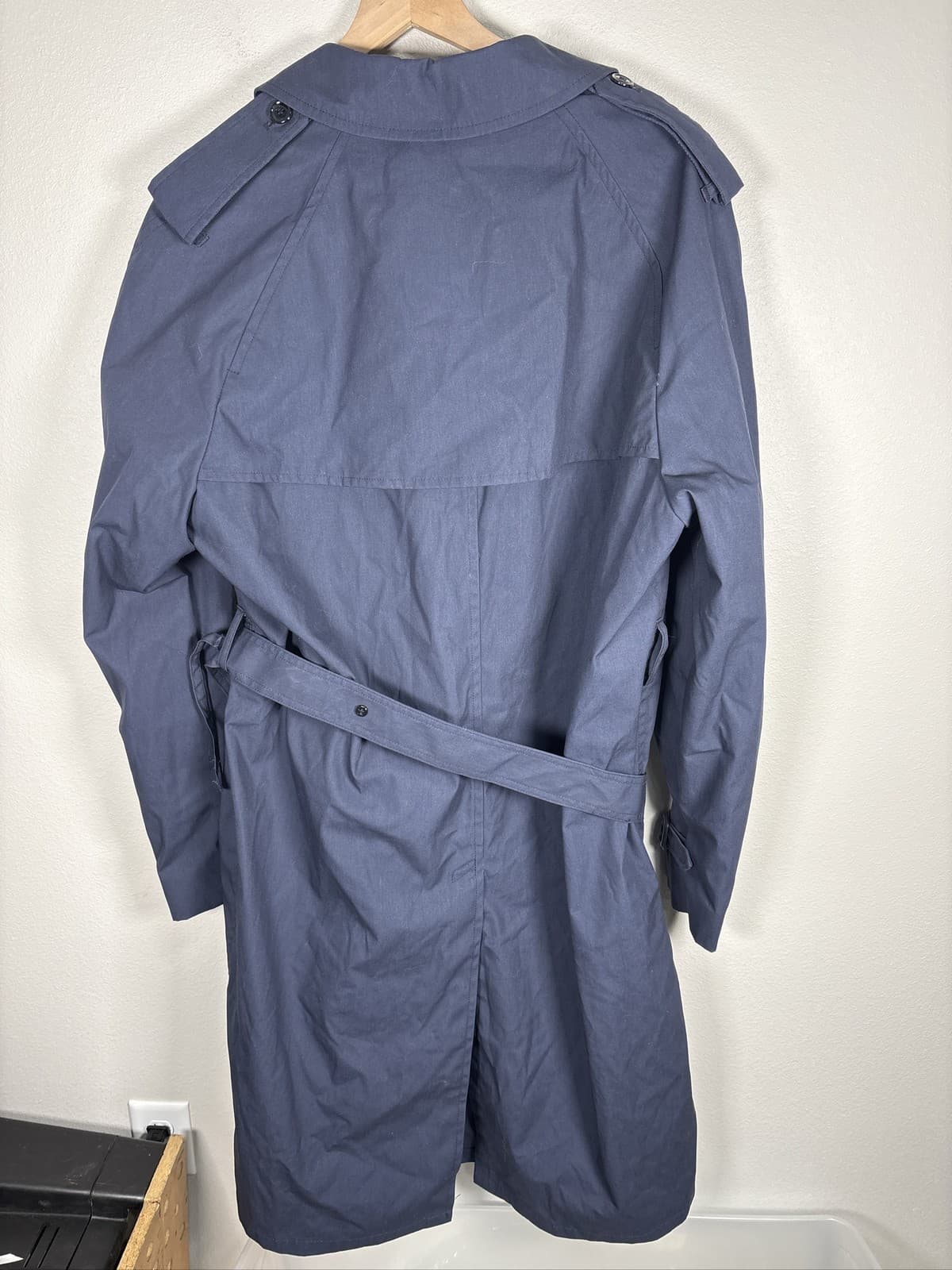 US Air Force Military All Weather Trench Coat Removable Liner 44XL - Thumbnail 2