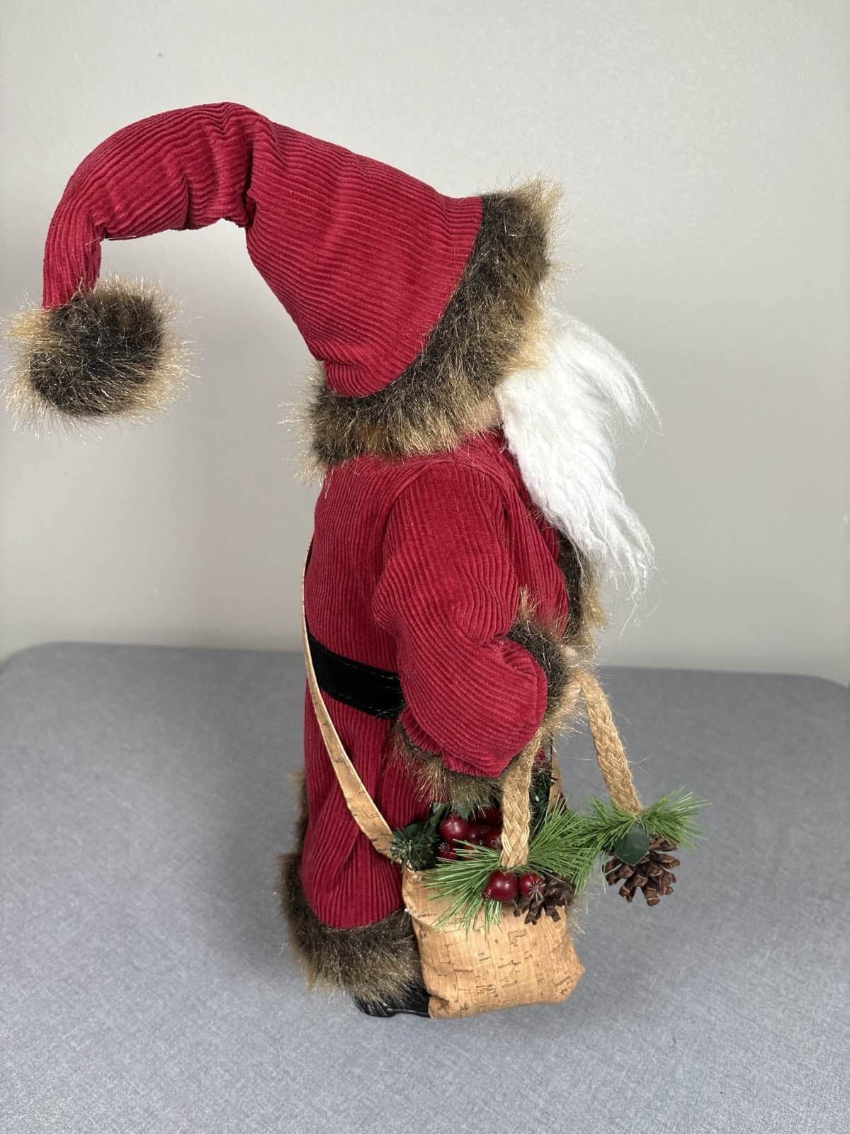 Large Hobby Lobby Christmas 2010 Santa Claus Wood Base 18" Rustic Decor - Thumbnail 3