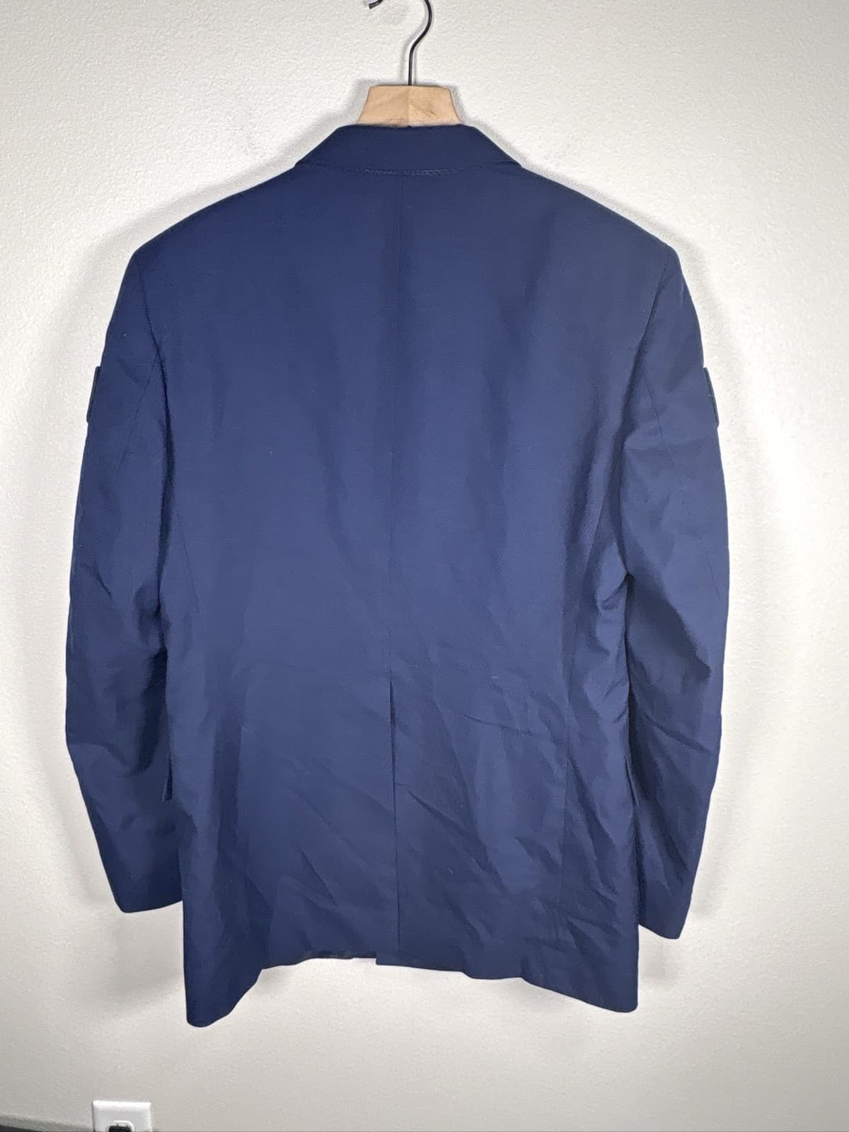 US Air Force USAF Mens Dress Blue Service Jacket Coat 3 Button 41XL - Thumbnail 3