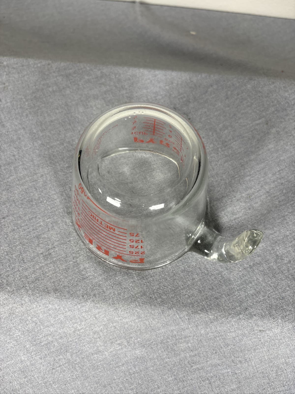 VTG Pyrex 508 Glass Measuring Cup 1 Cup 8 oz 250 mL Red Lettering USA - Thumbnail 5