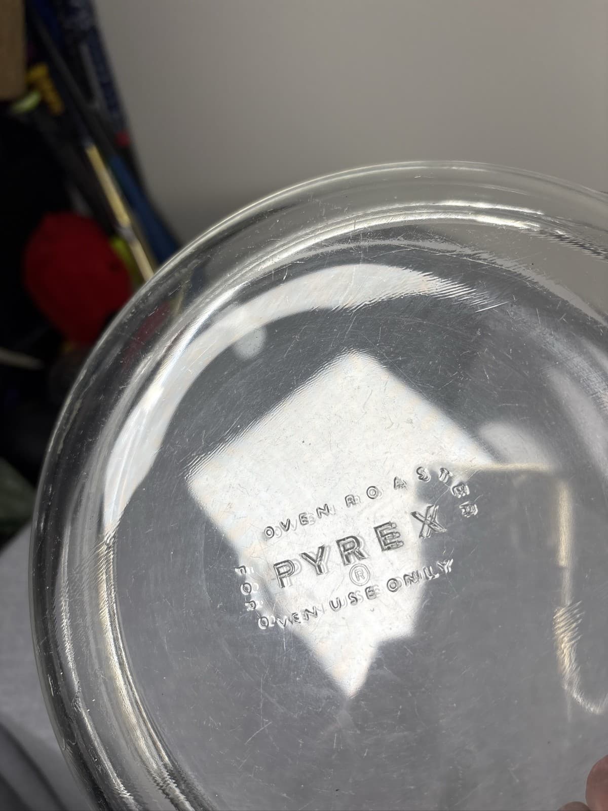 Vintage PYREX Oven RoasterOvenware Clear Glass Casserole Baking Dish Made In USA - Thumbnail 3