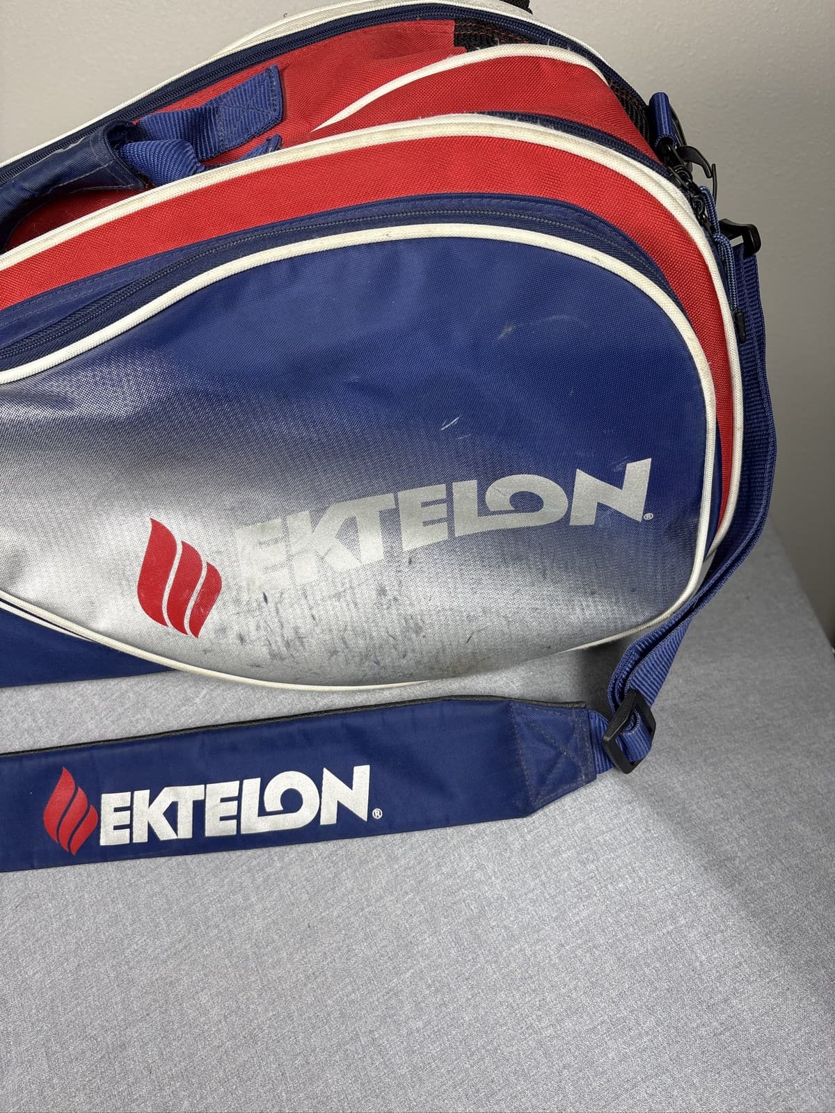 Ektelon Racquetball Bag Blue Red Sport Equipment Carry Case - Thumbnail 2