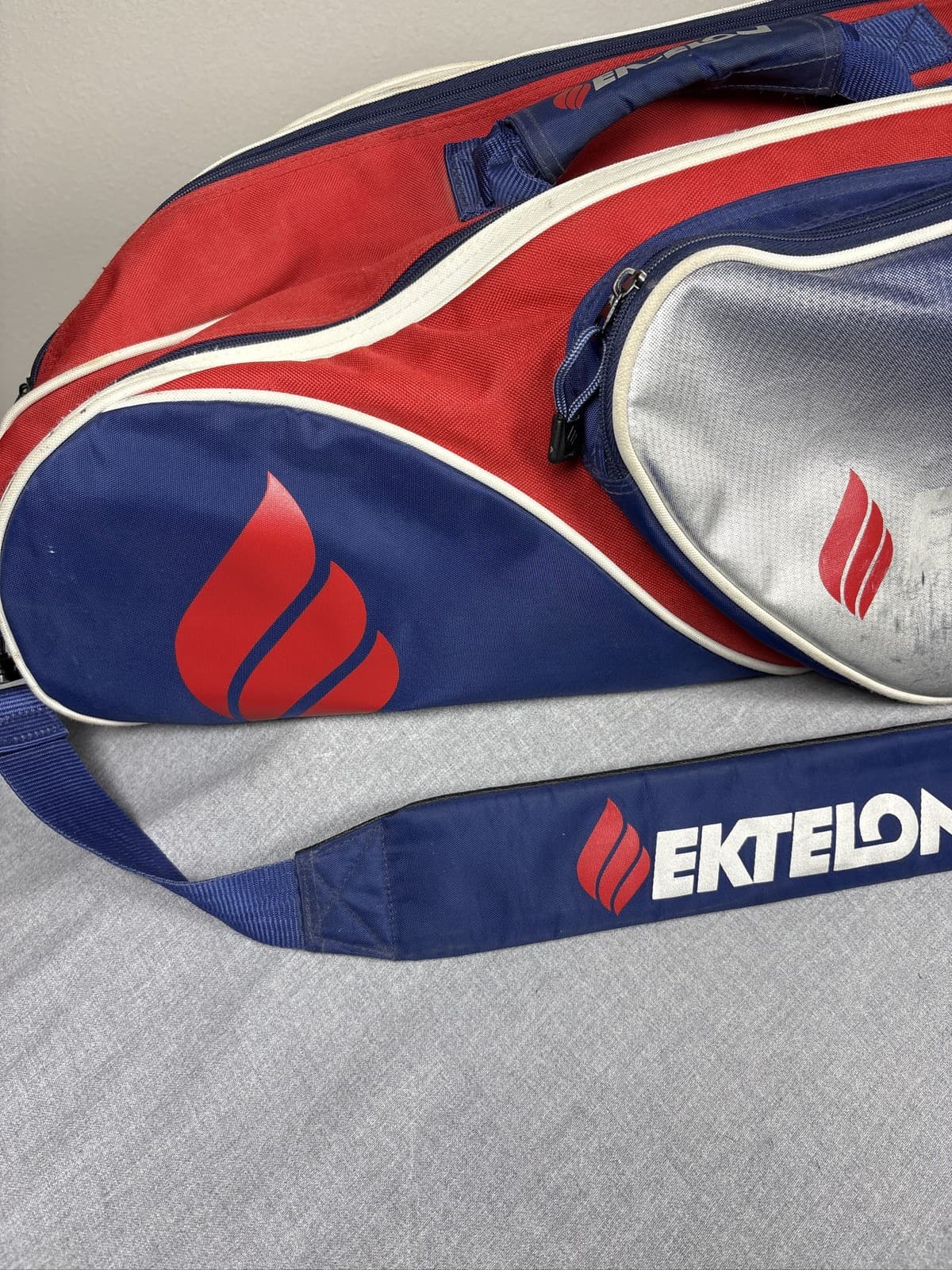 Ektelon Racquetball Bag Blue Red Sport Equipment Carry Case - Thumbnail 3