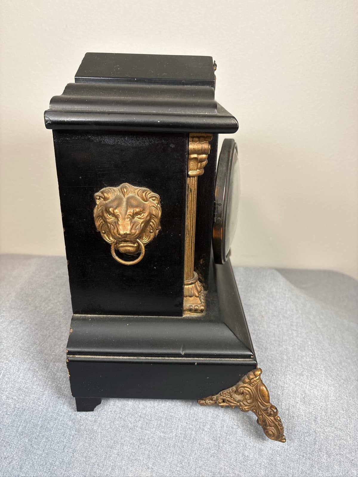 Antique C 1909 Waterbury DONOVAN ALARM Mantle Clock - Thumbnail 10