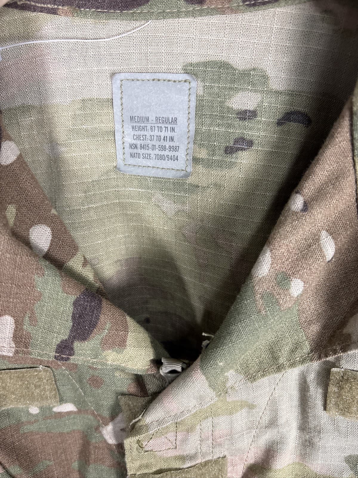 US Army OCP Combat Uniform Coat Jacket Multicam Camo Tactical Shirt Medium - Thumbnail 2