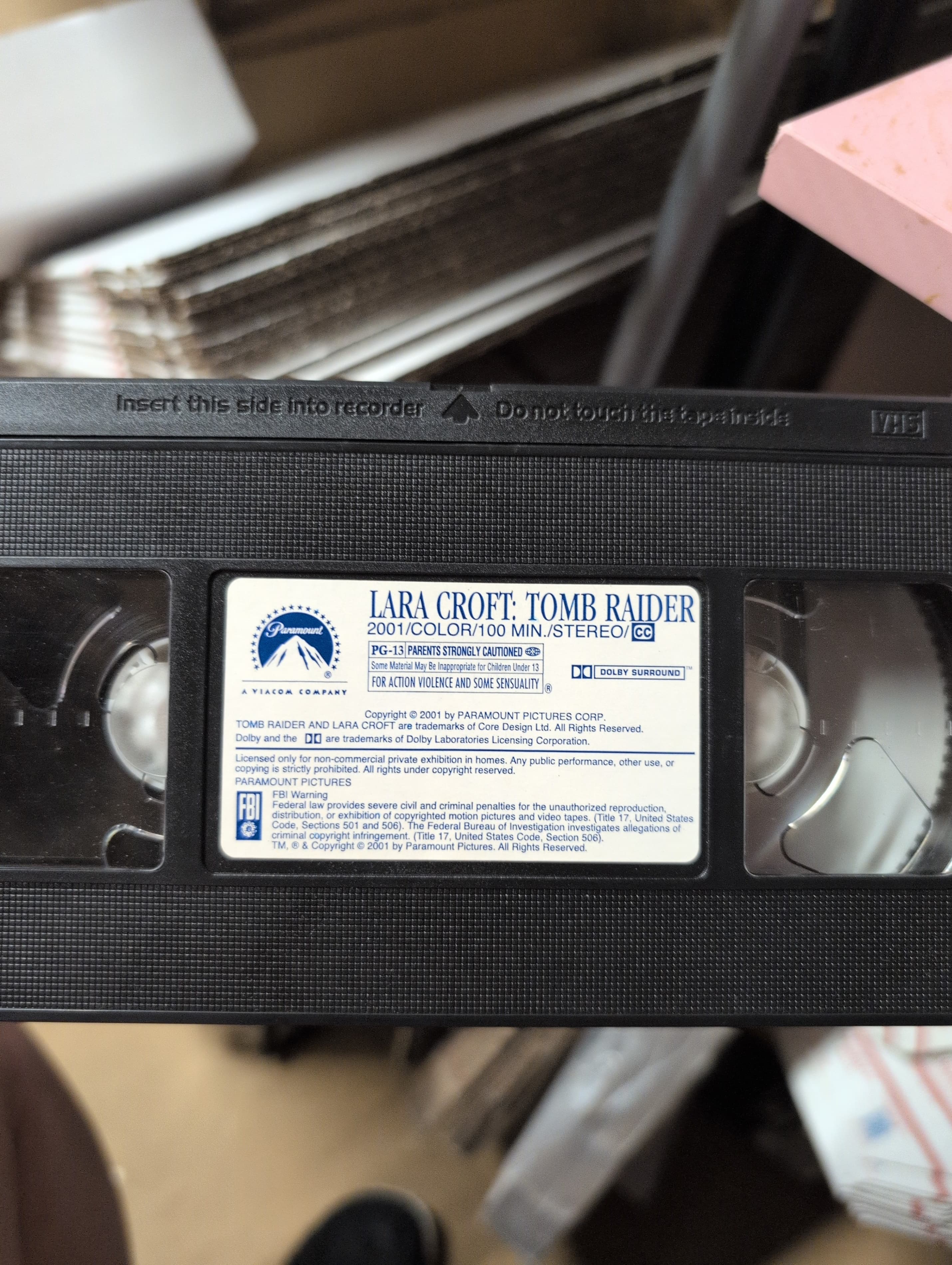 Lara Croft Tomb Raider VHS Movie - Thumbnail 2