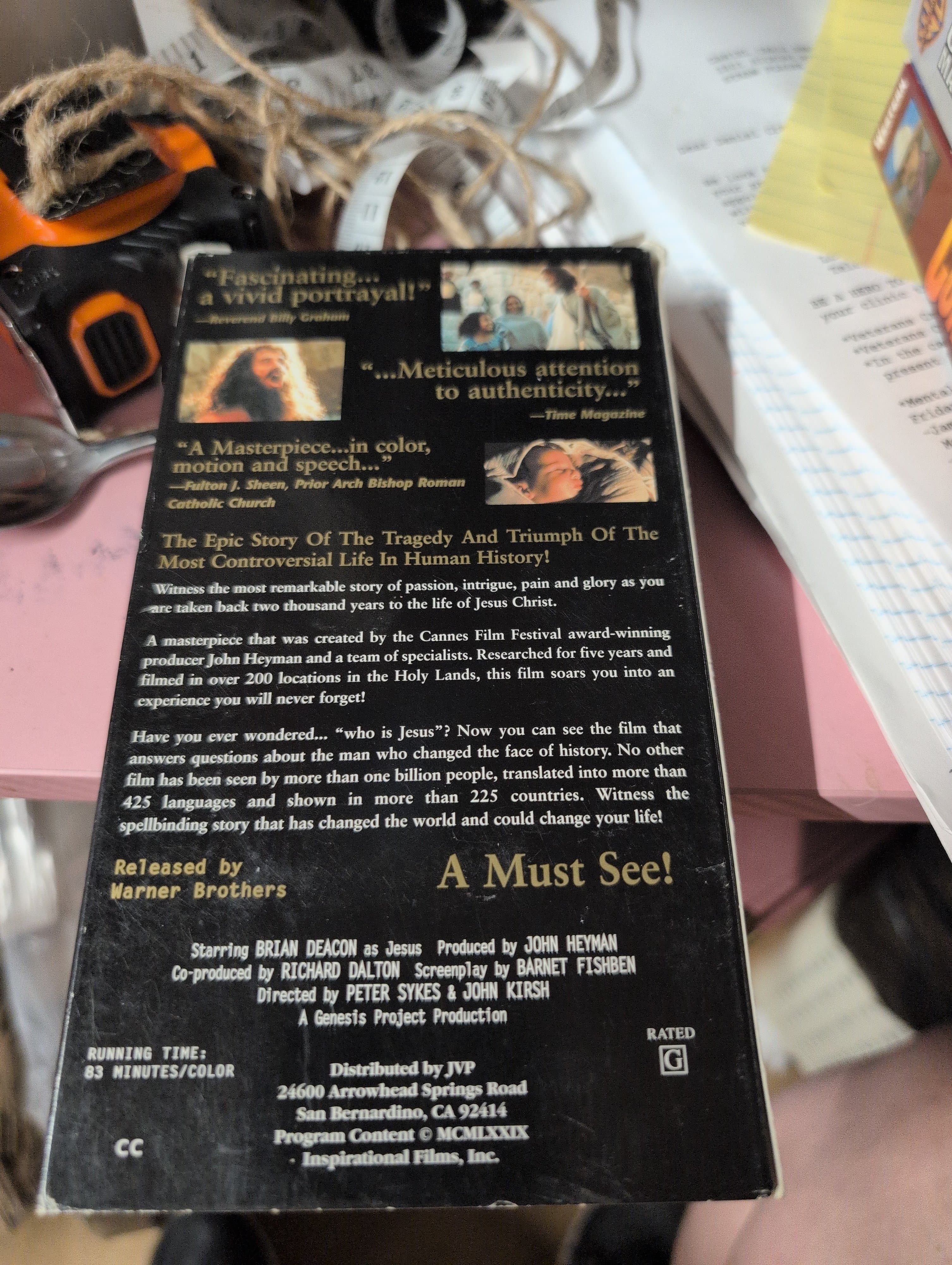 Jesus VHS Movie Classic Religious Film - Thumbnail 4