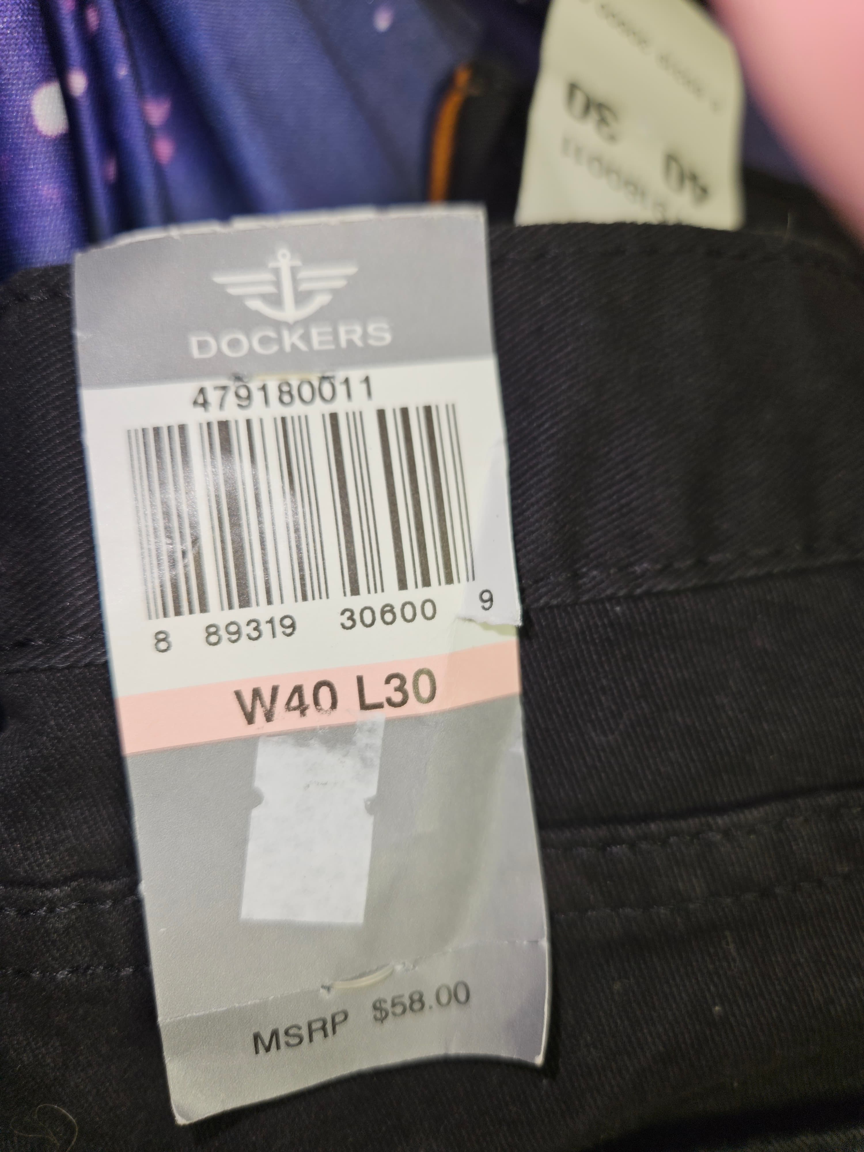 Dockers Men's Jean Cut Pants, Straight Fit 40x30 - Thumbnail 4