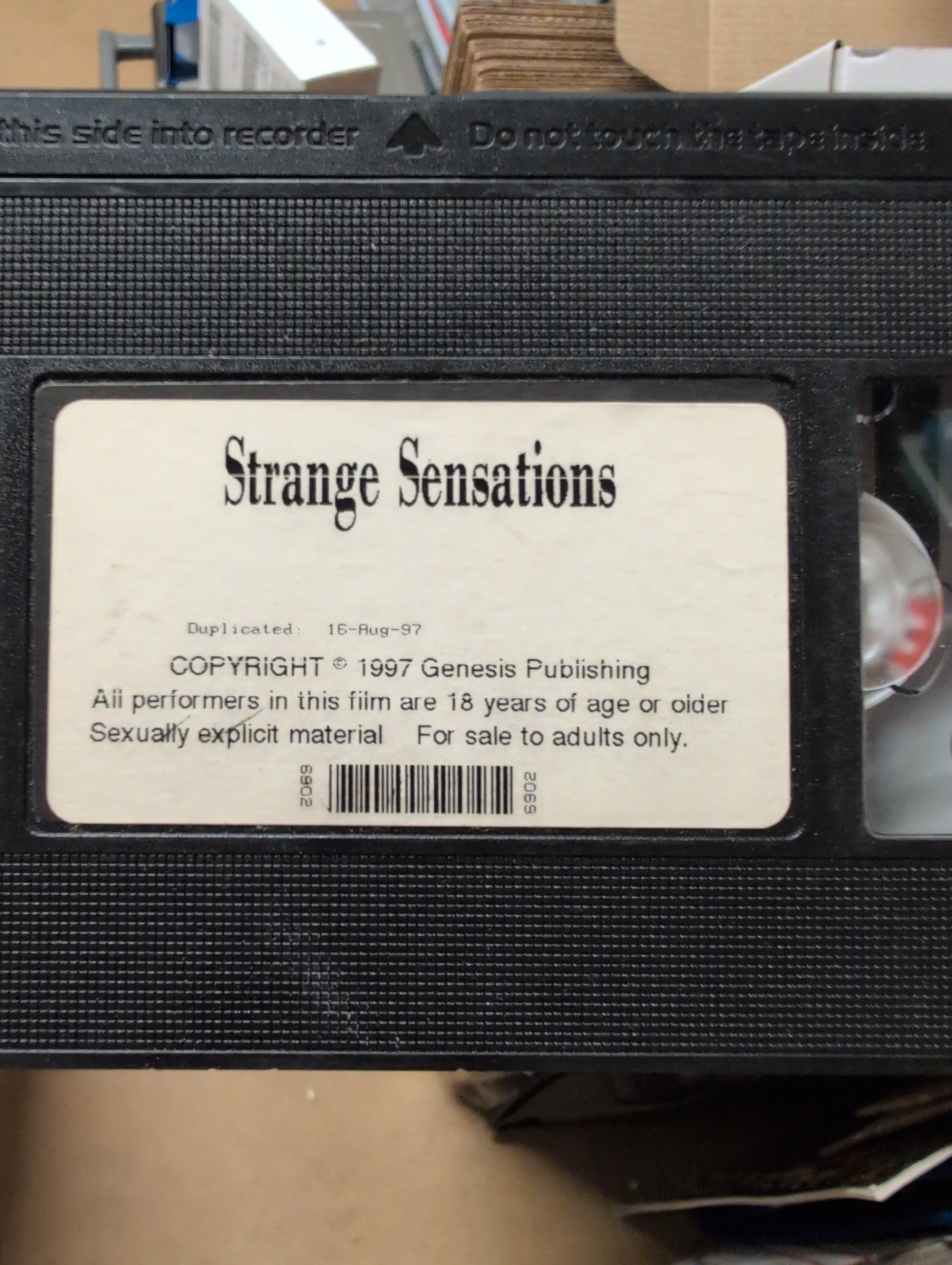 Strange Sensations VHS Tape 1997 Genesis Publishing no case