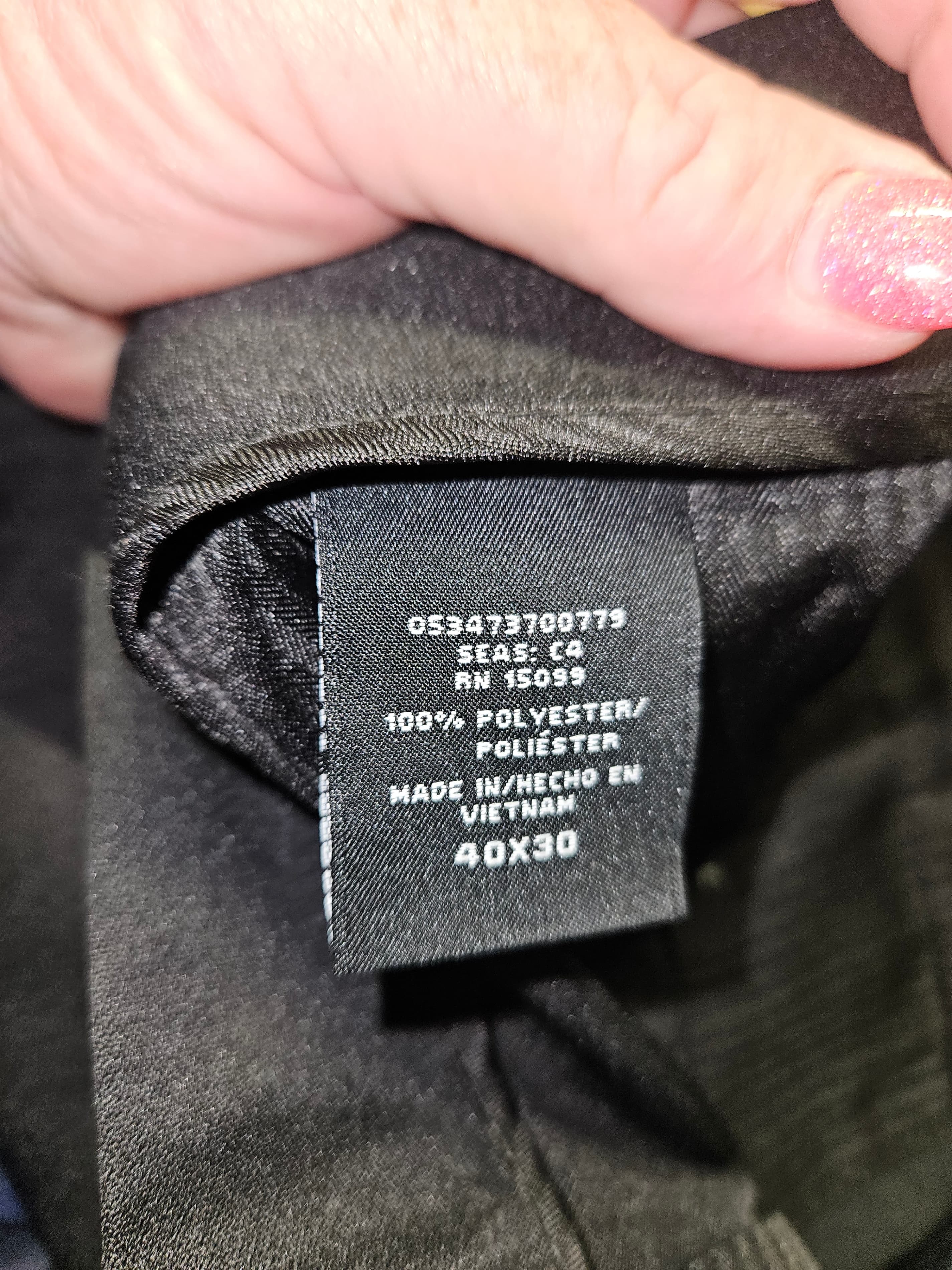 Men's Black Dress Pants - Thumbnail 2