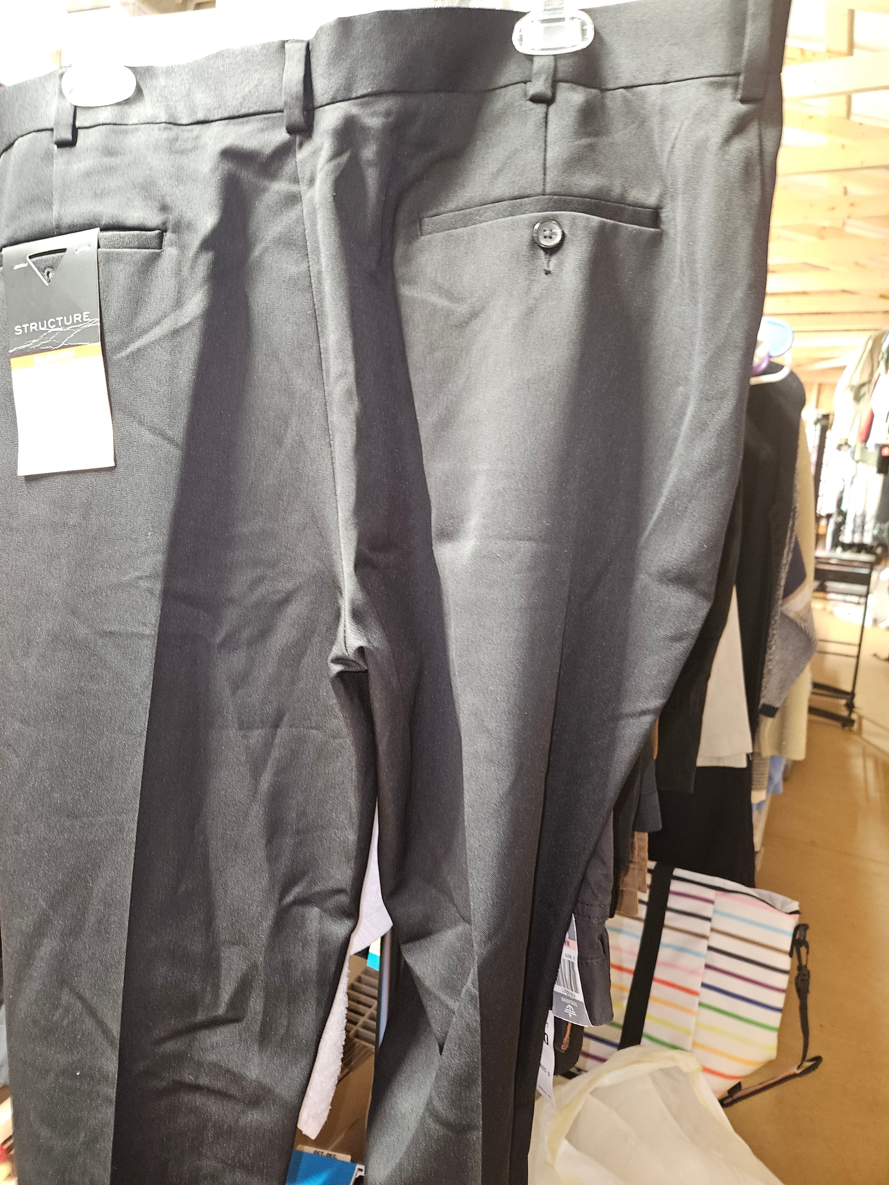Men's Black Dress Pants - Thumbnail 5