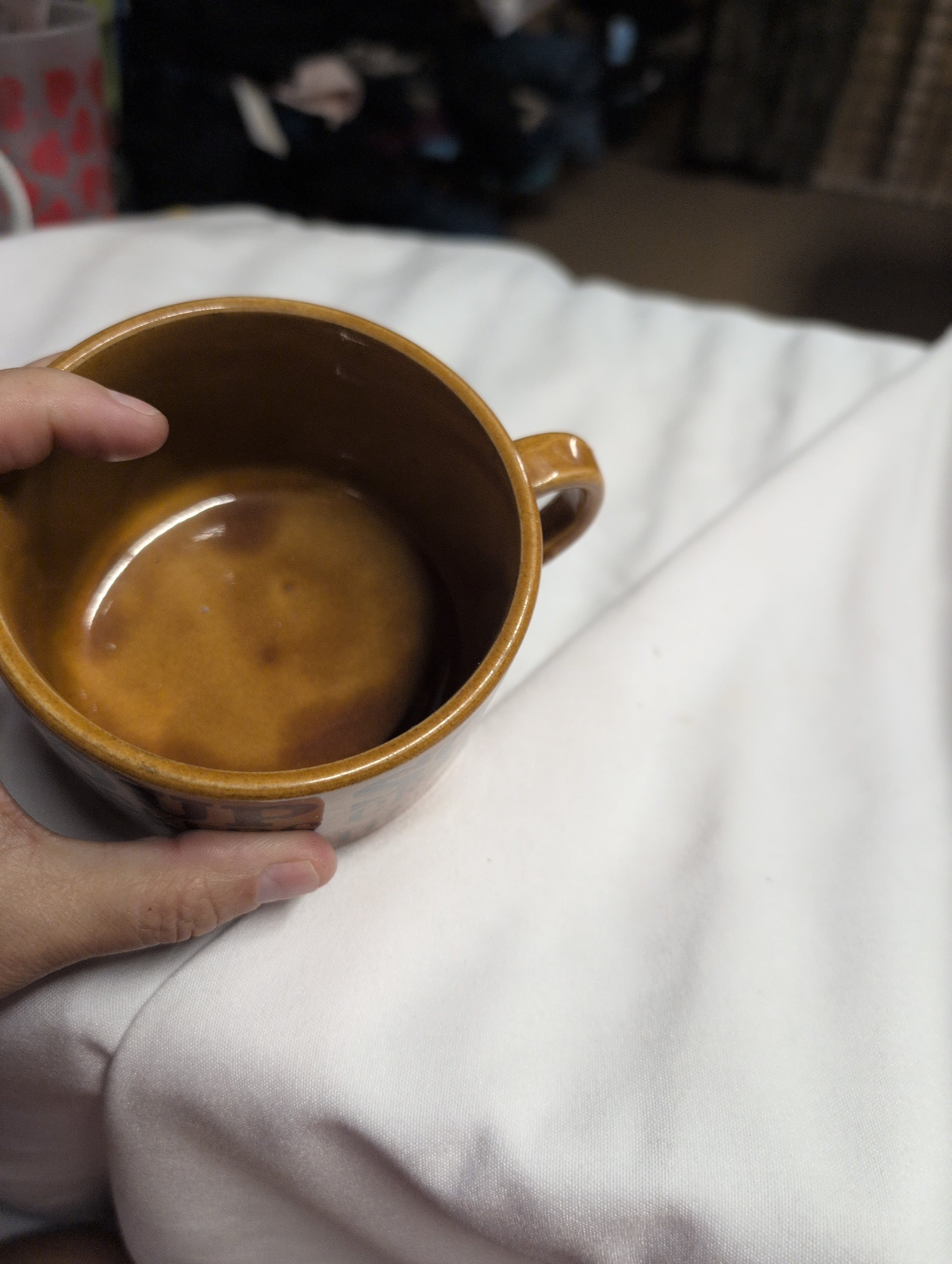 Vintage Ceramic Soup Mug with Handle - Thumbnail 3