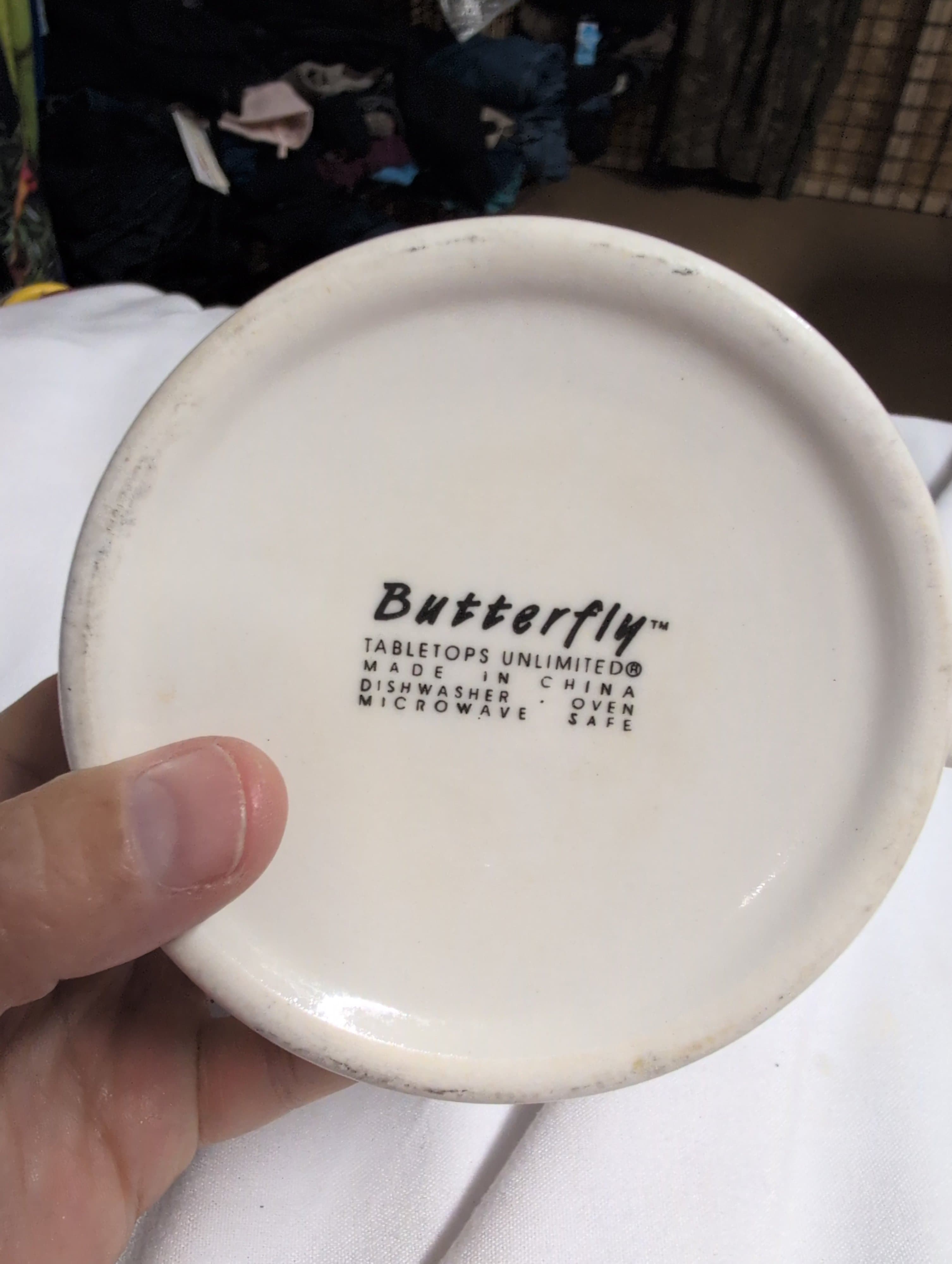 Butterfly Design Ceramic Mug - Thumbnail 2