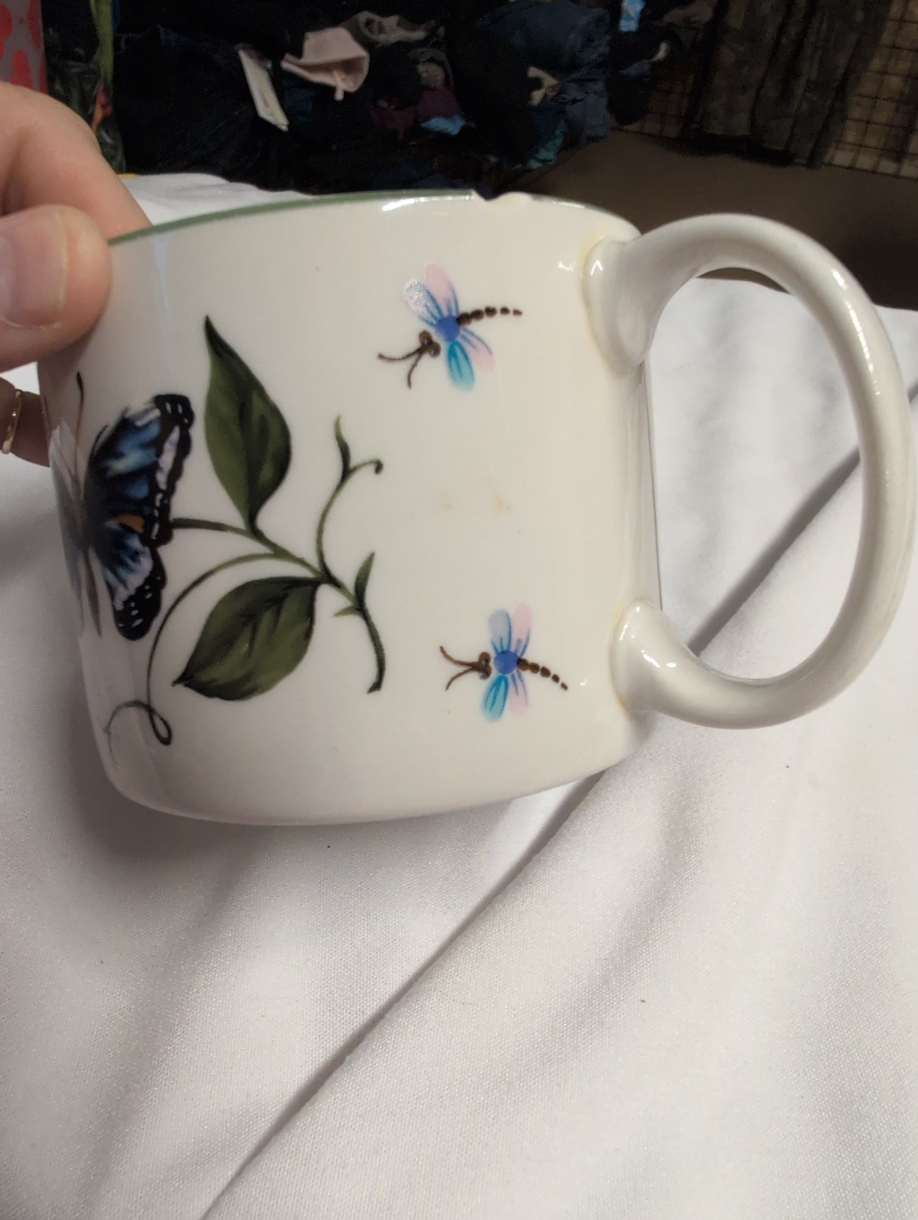 Butterfly Design Ceramic Mug - Thumbnail 4