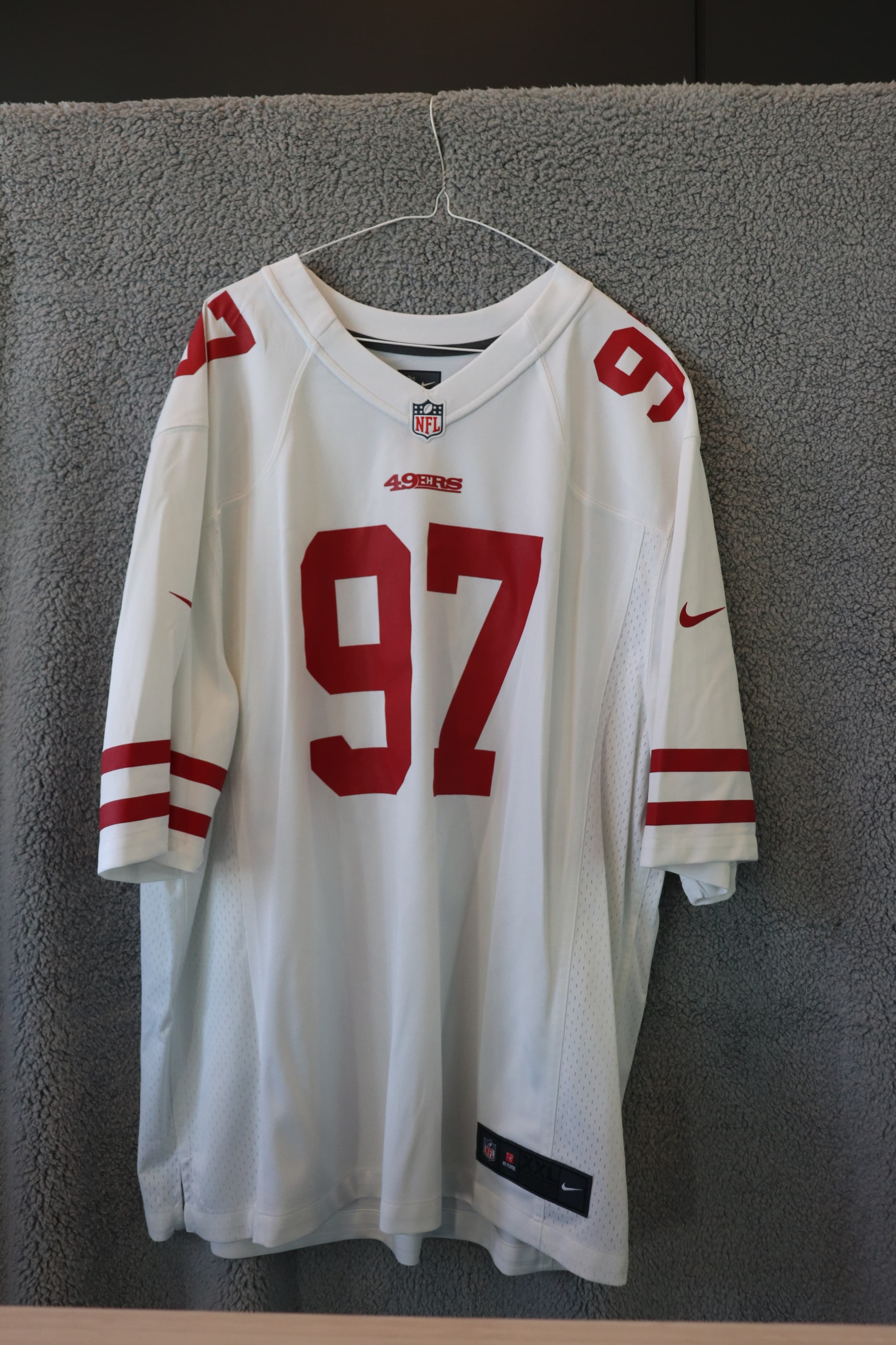 Nike NFL 49ers Jersey BOSA #97 White & Red Football Jersey XXL - Thumbnail 2