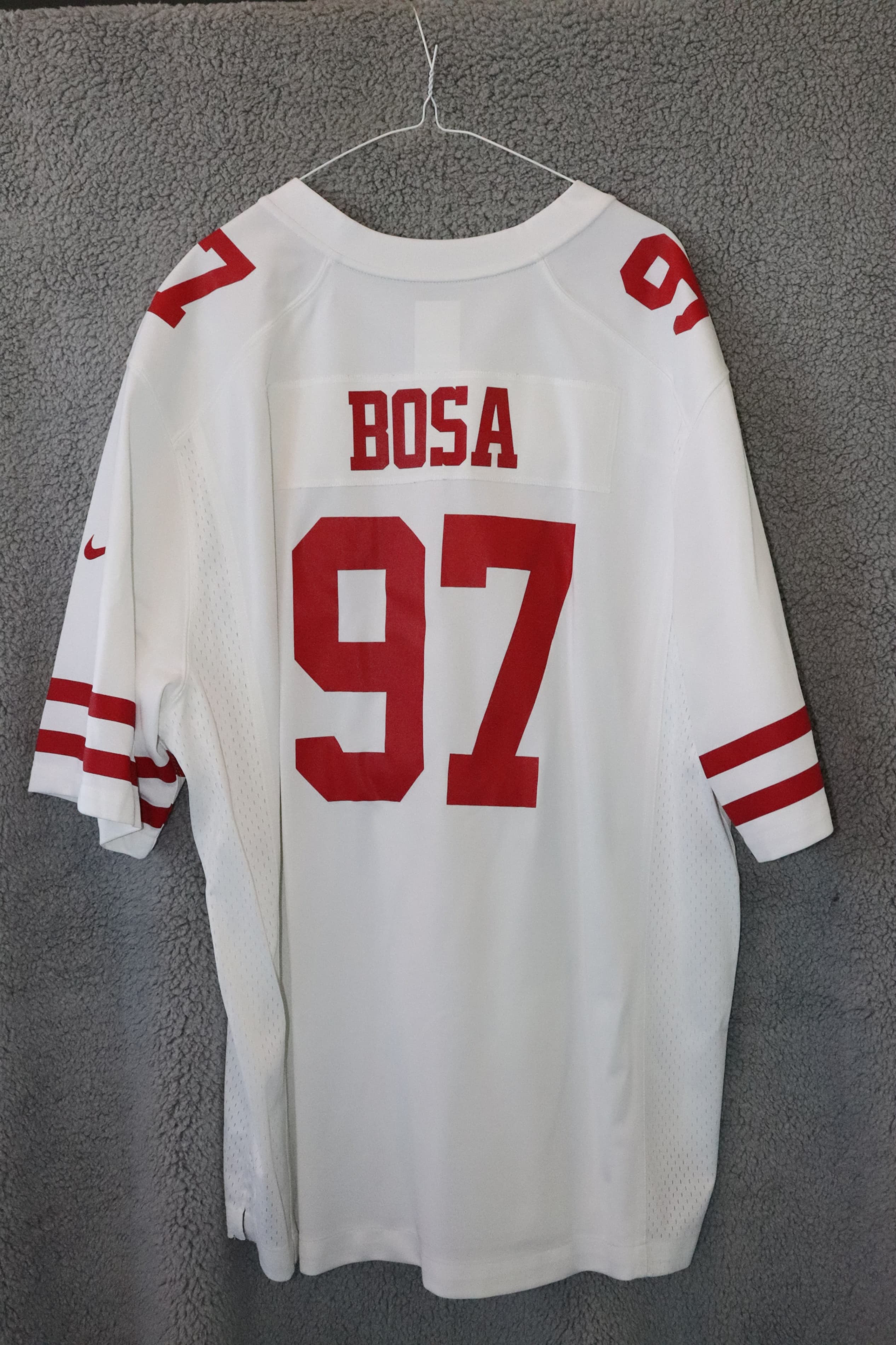 Nike NFL 49ers Jersey BOSA #97 White & Red Football Jersey XXL - Thumbnail 4