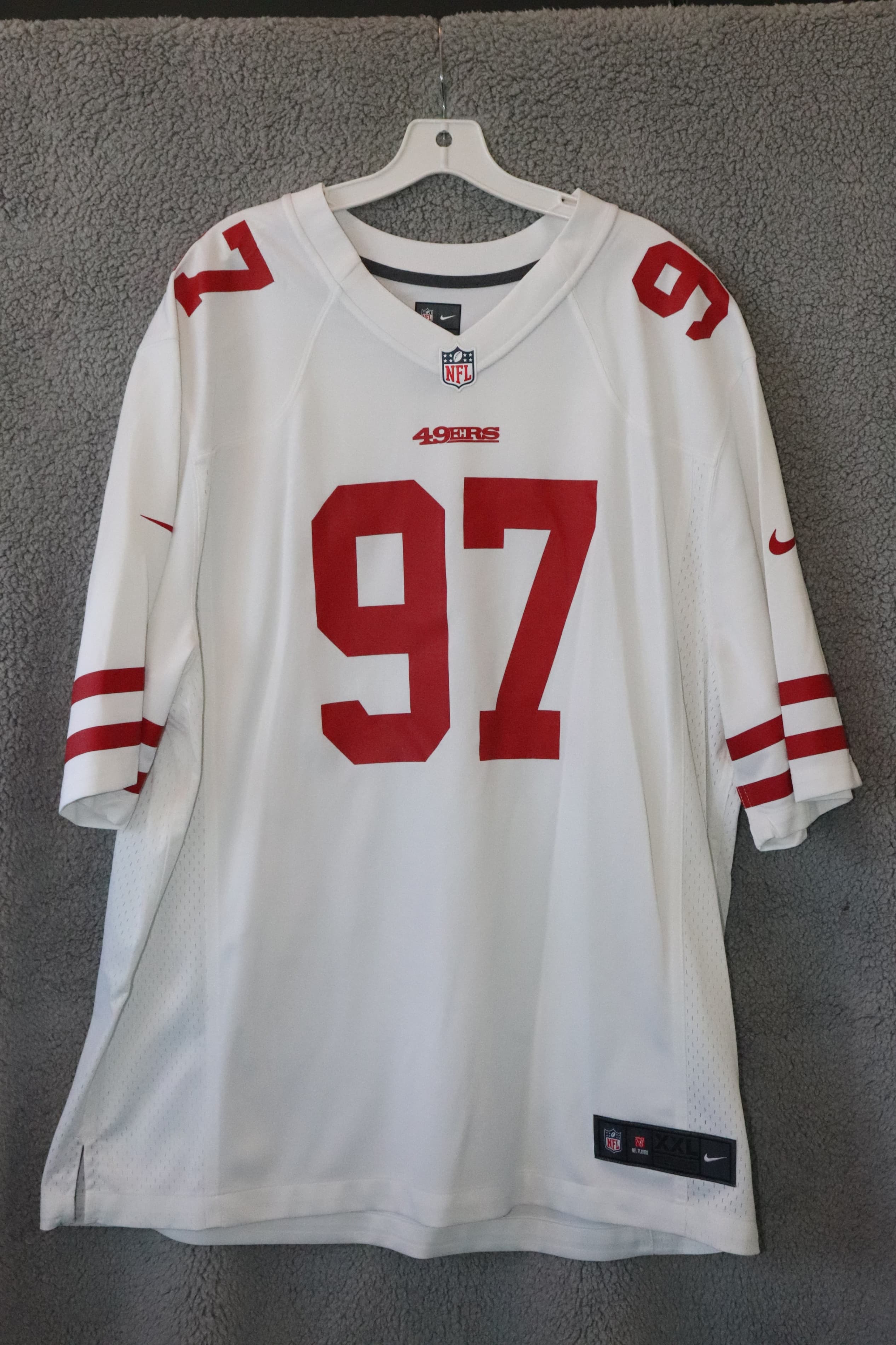 Nike NFL 49ers Jersey BOSA #97 White & Red Football Jersey XXL - Thumbnail 5