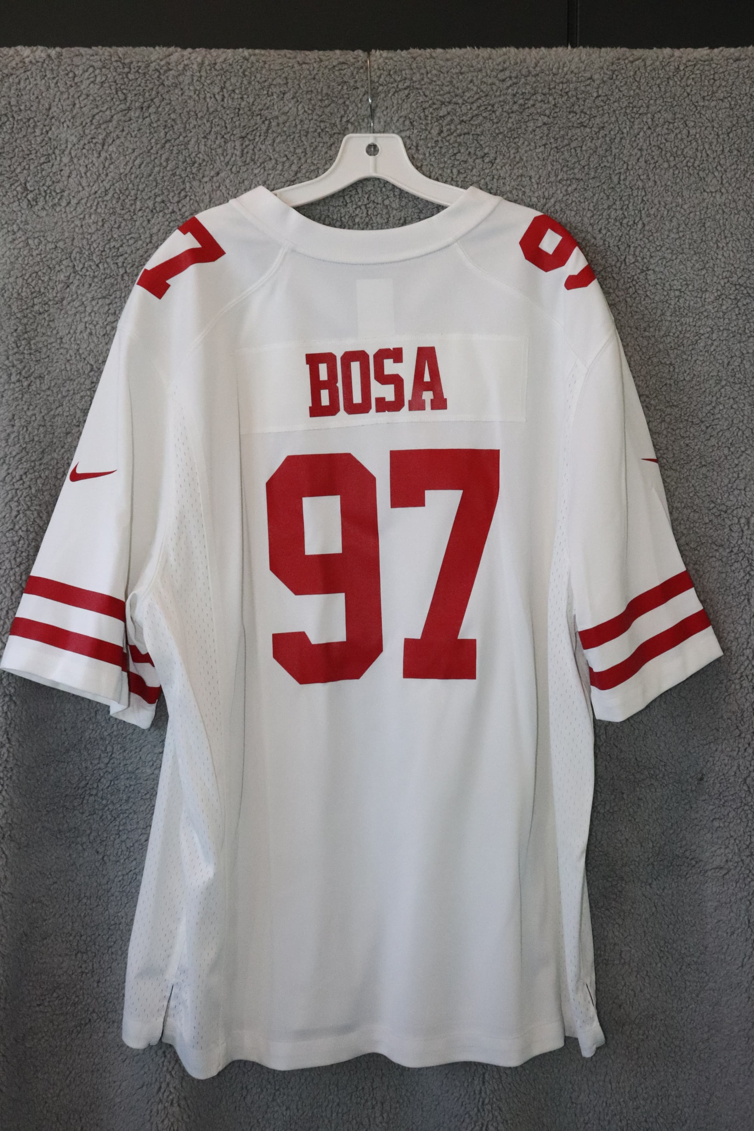 Nike NFL 49ers Jersey BOSA #97 White & Red Football Jersey XXL - Thumbnail 6