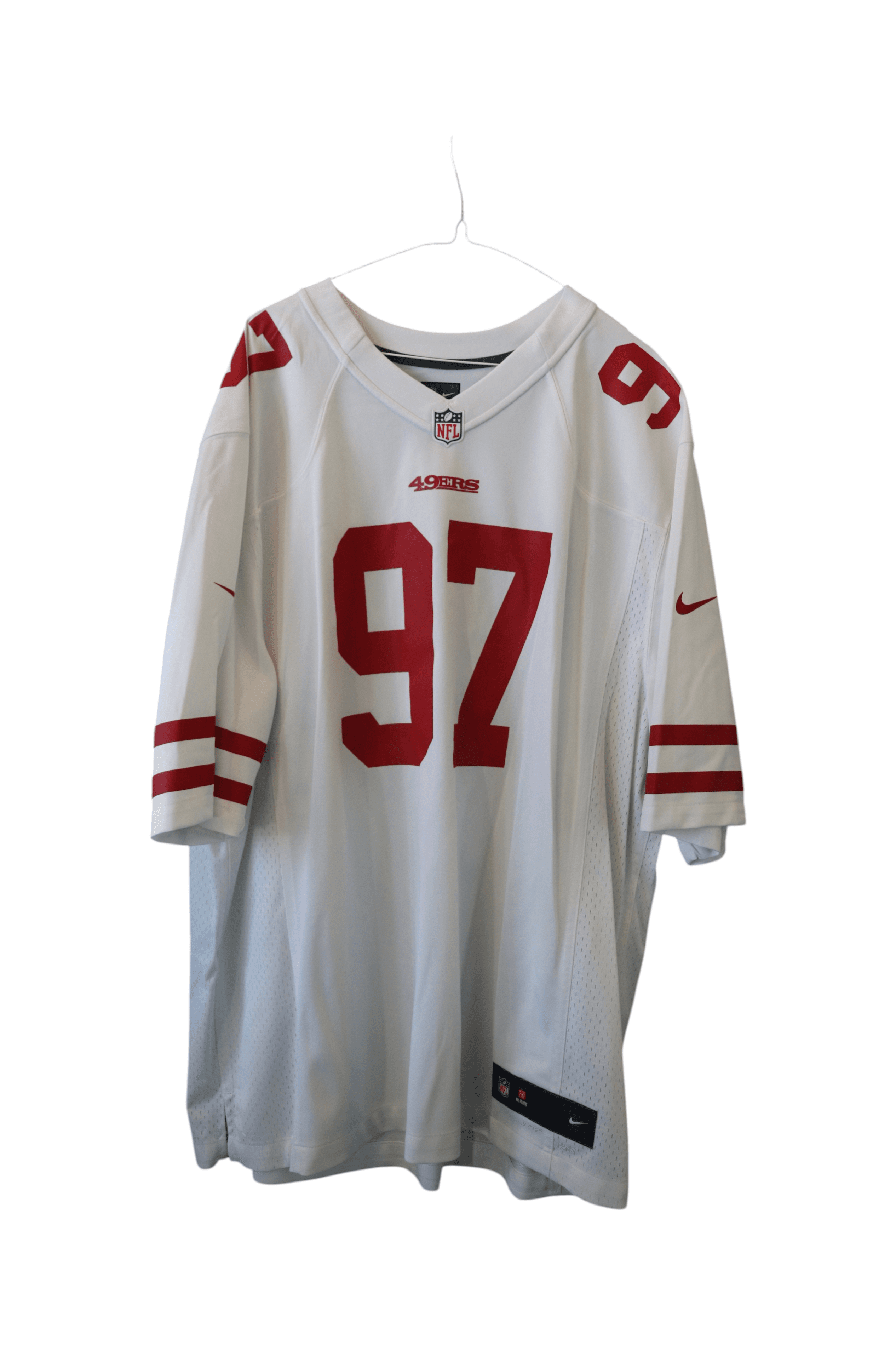 Nike NFL 49ers Jersey BOSA #97 White & Red Football Jersey XXL