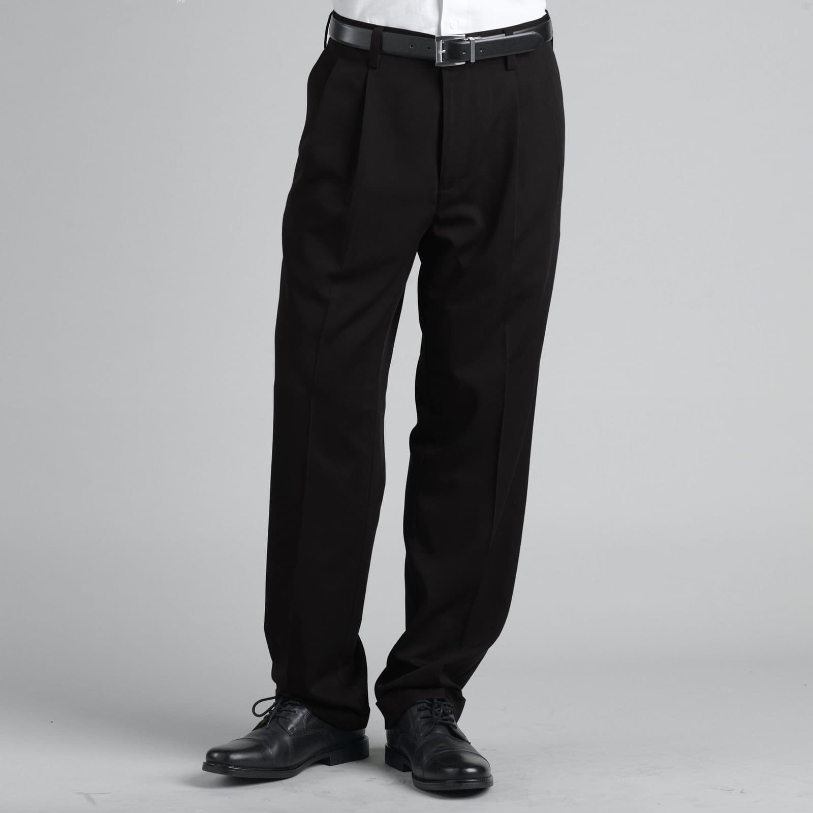 Covington Men's Pleated Front Dress Pants, Size: 42x30, Black - Thumbnail 3