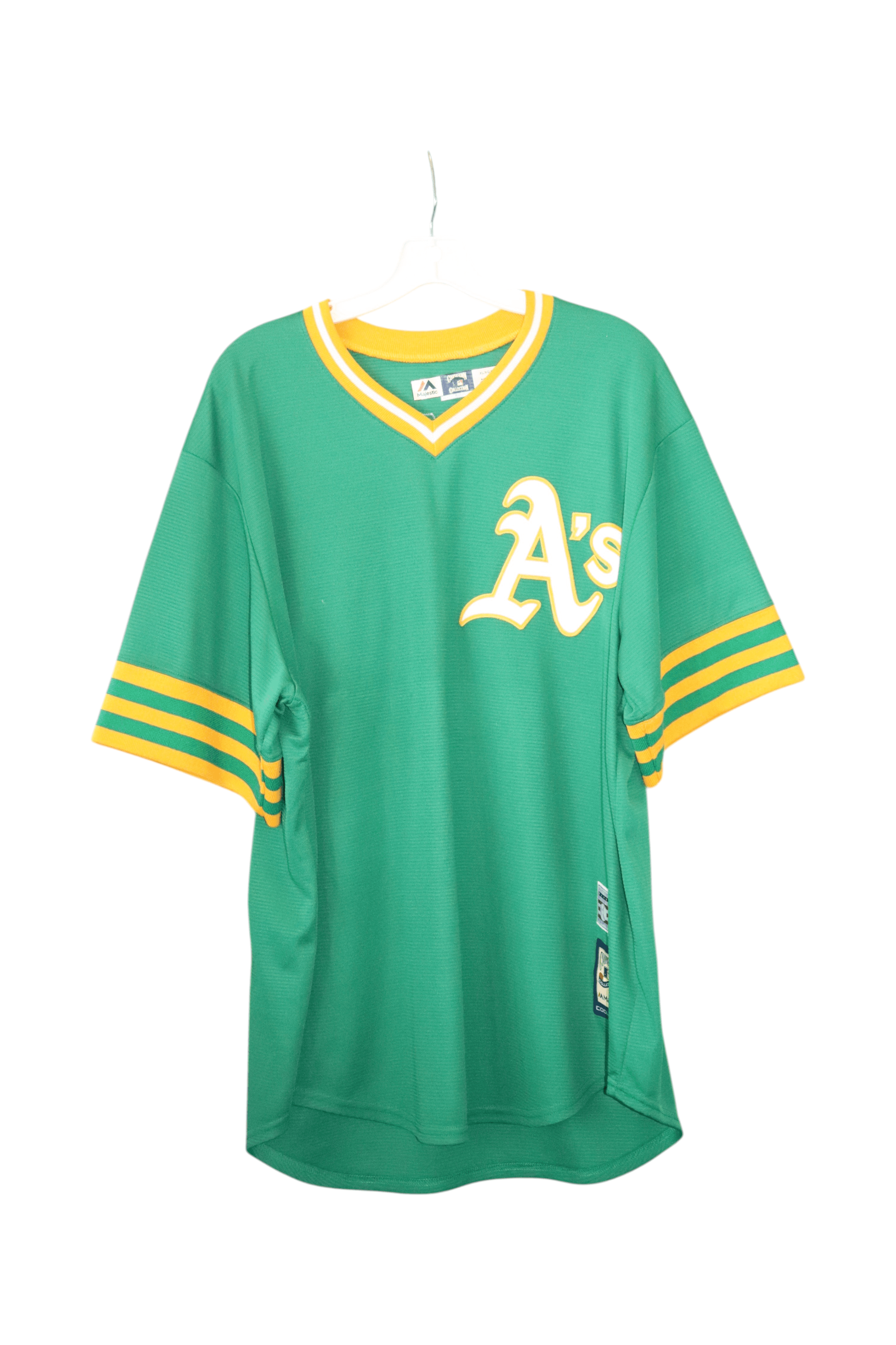 Majestic Oakland Athletics Reggie Jackson #9 Majestic Green MLB  XL Jersey