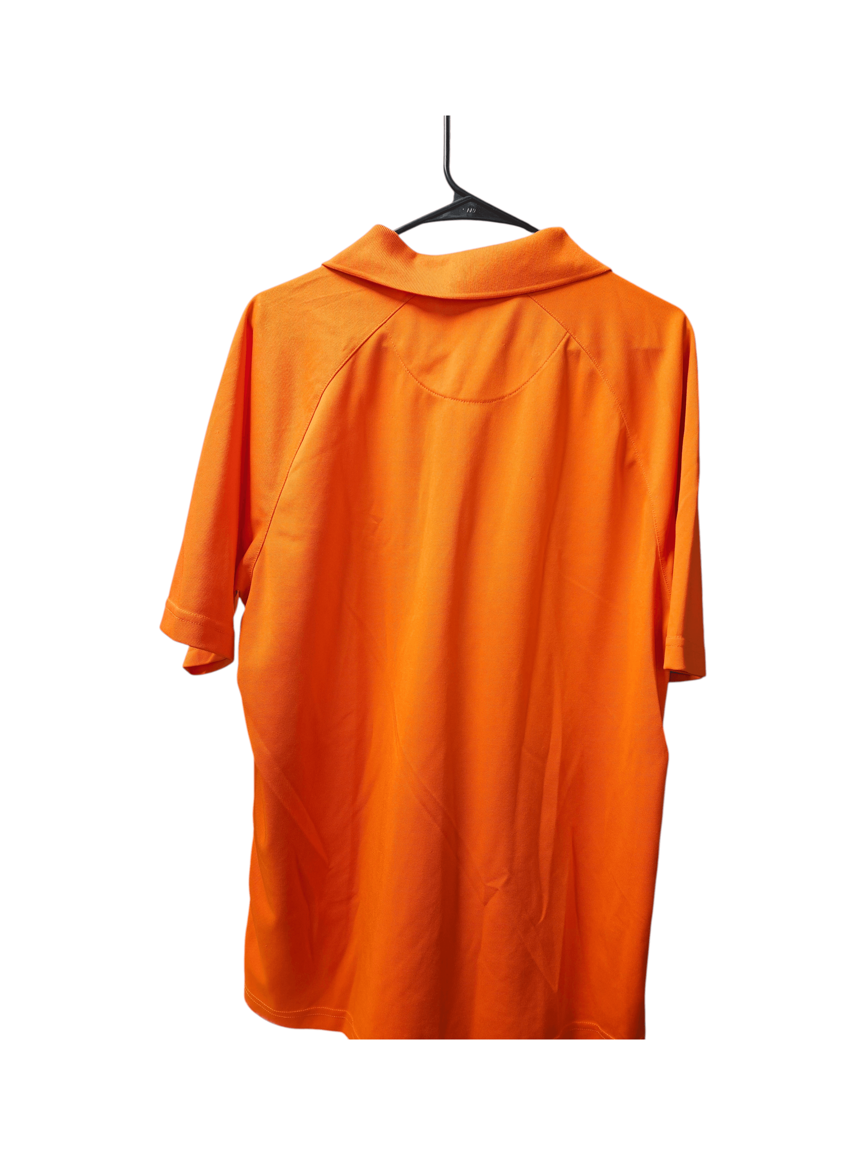 PGA Tour Men's Orange Striped Polo Shirt Size L - Thumbnail 3
