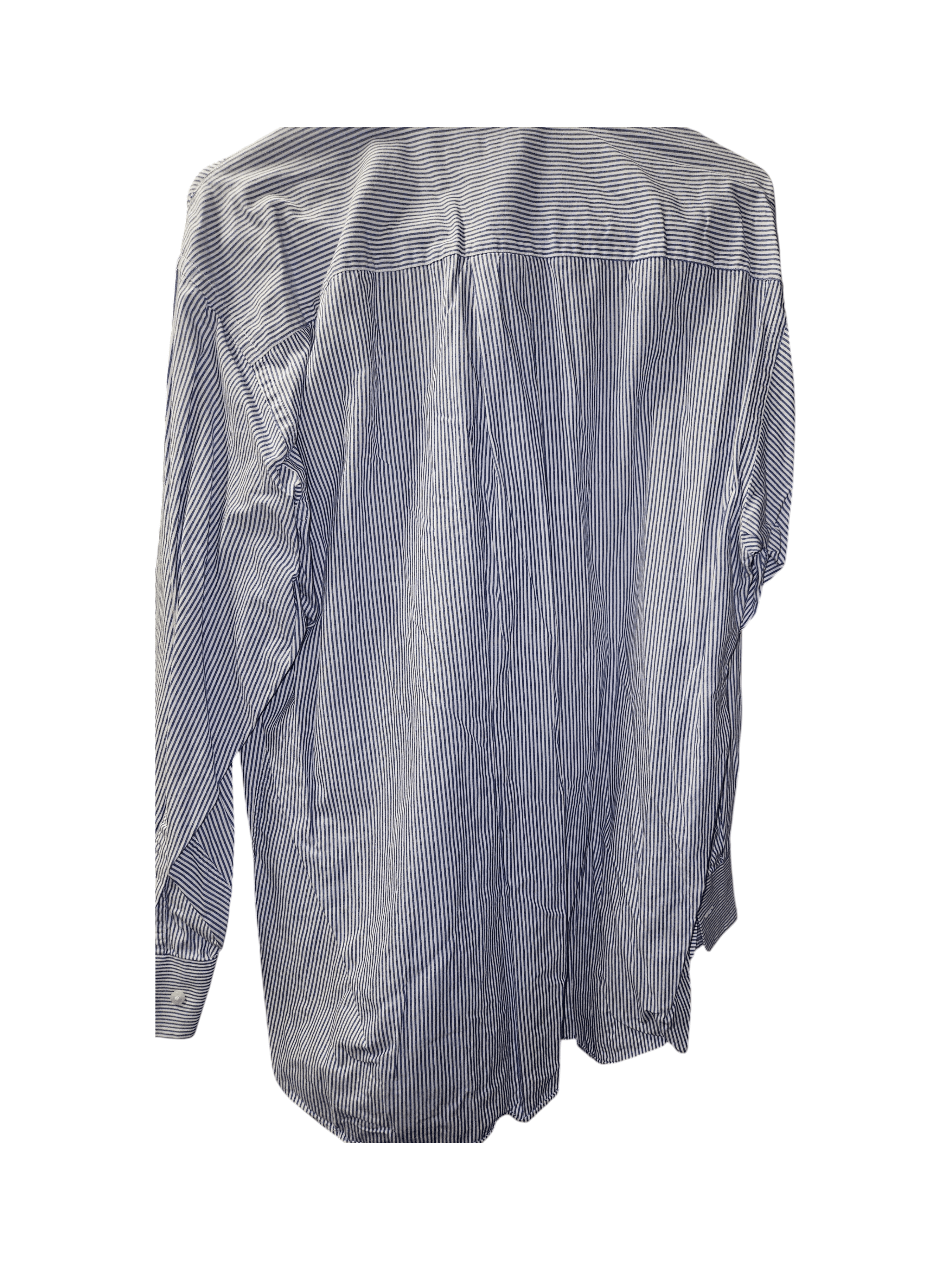 Nautica Men's Striped Button-Up Shirt Size 22/34 - Thumbnail 3