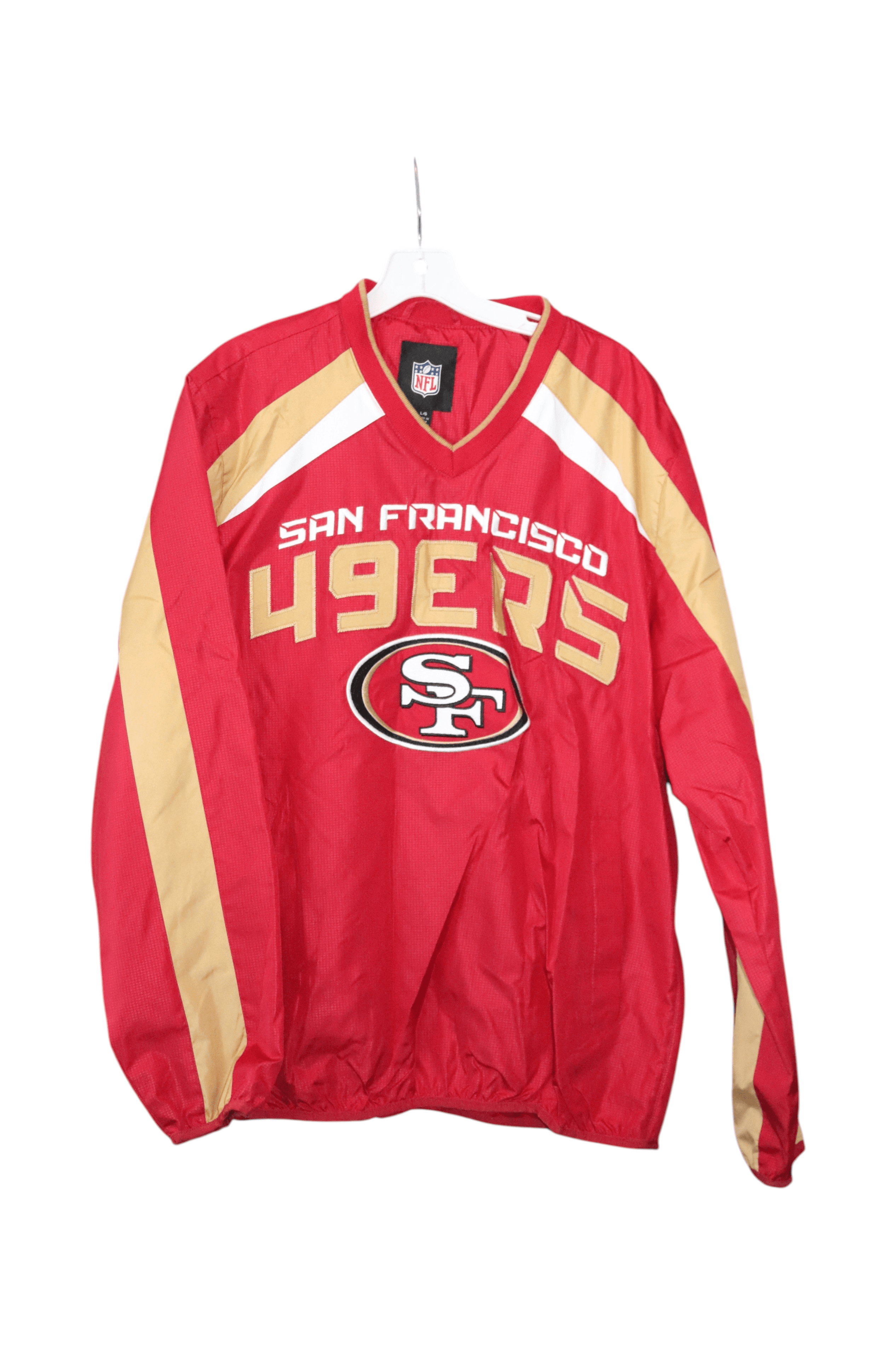 NFL Vtg San Francisco 49ers Men's Large Pullover Jacket Red