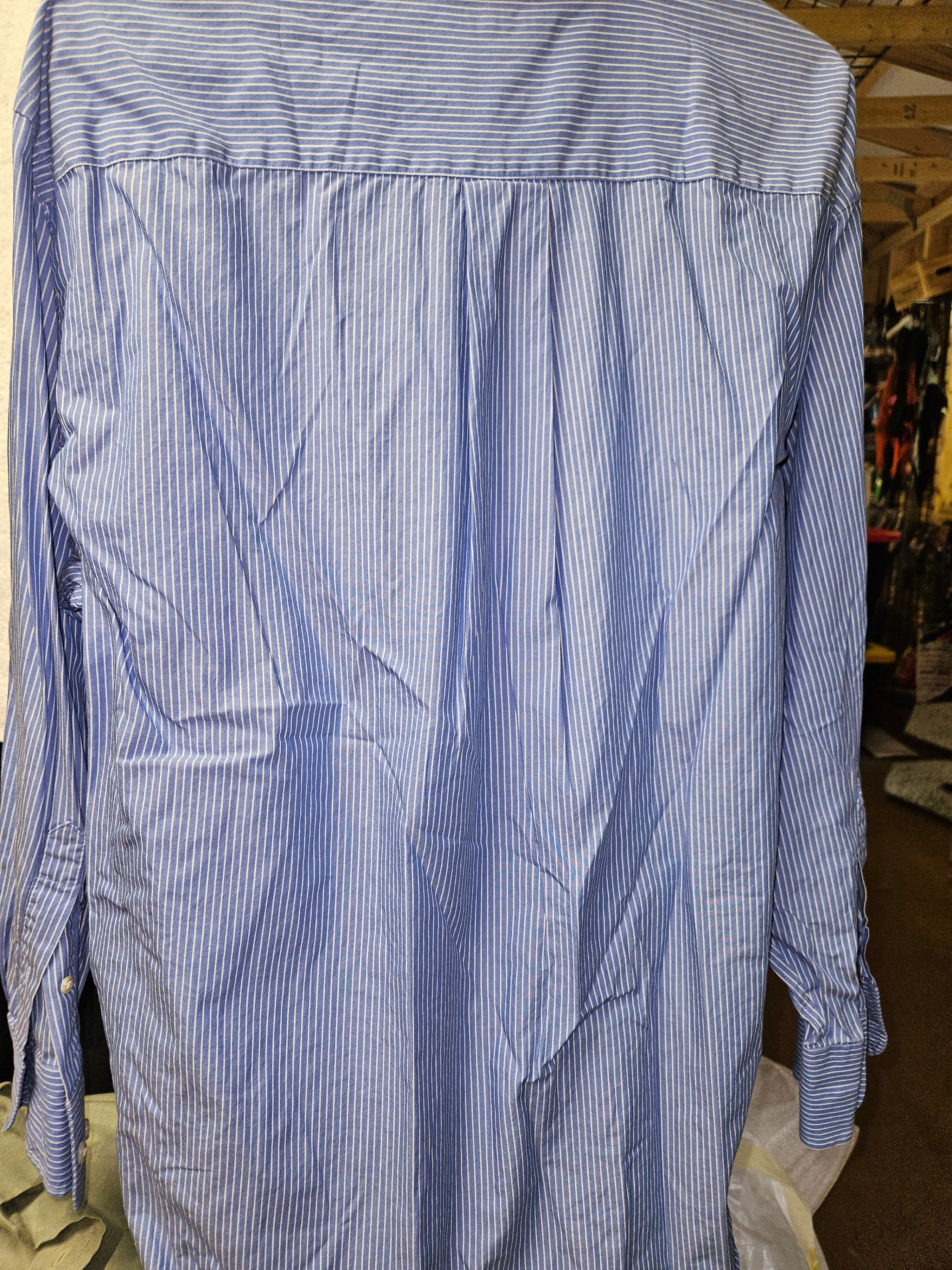 Nautica Men's Blue Striped Button-Up Shirt Size 2XL - Thumbnail 3