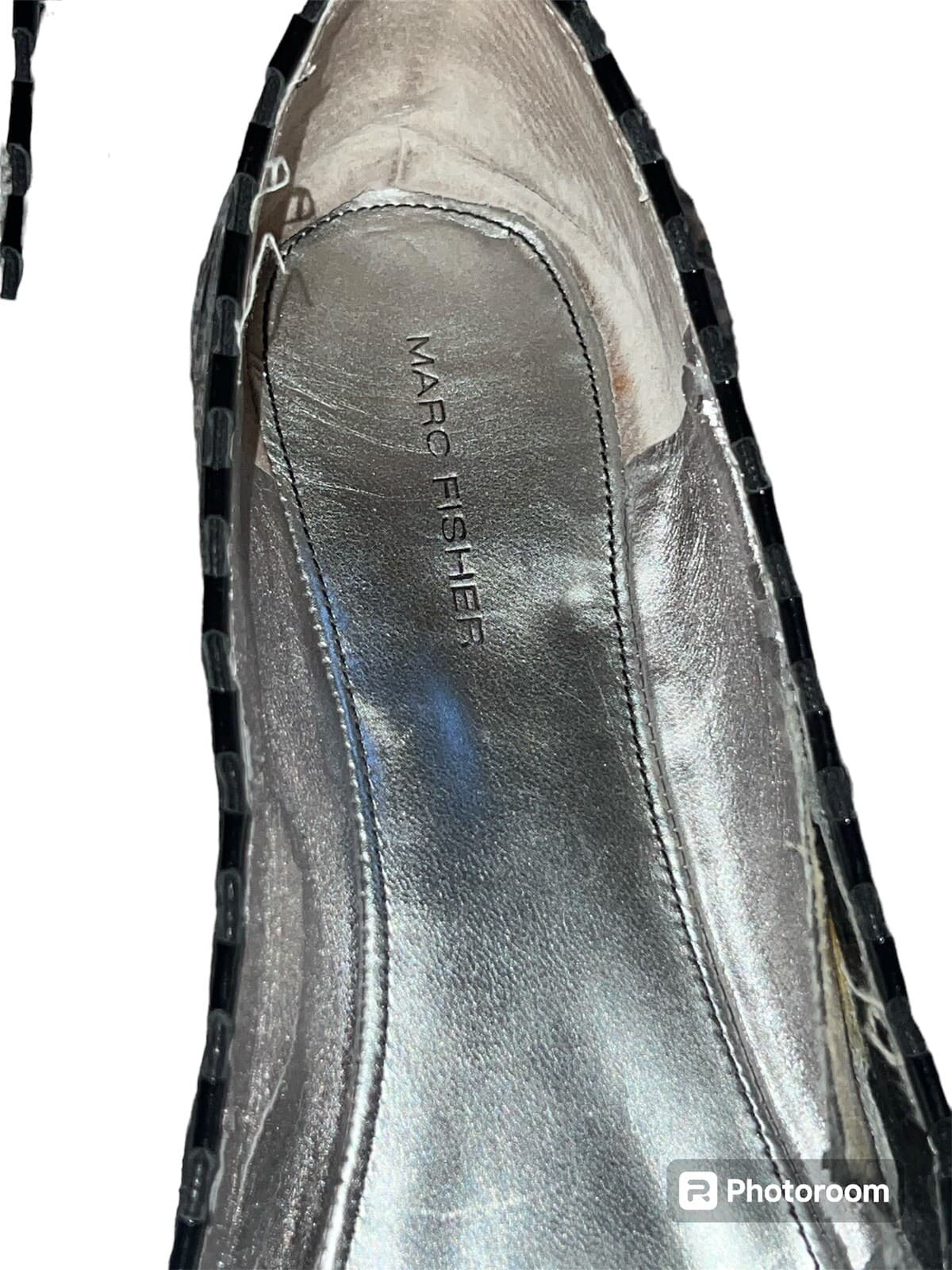 MARC FISHER Black Patent Ballet Work Business Flat Shoes - Thumbnail 3