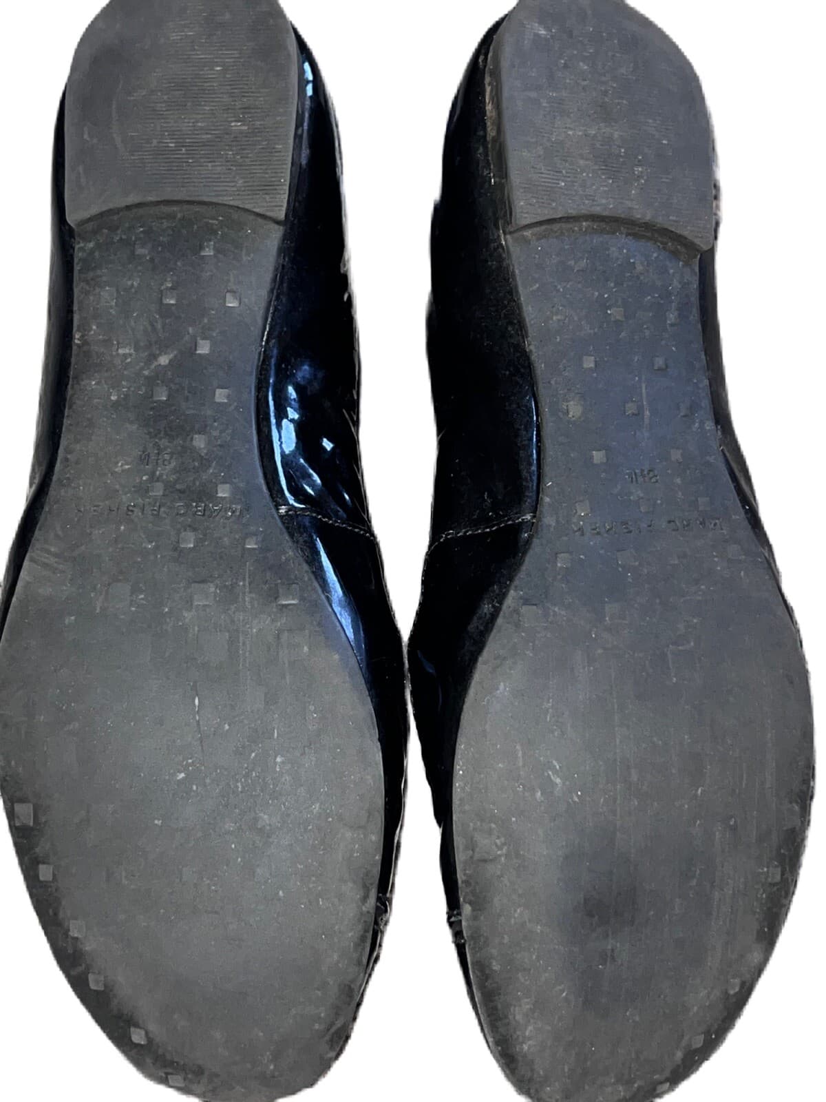 MARC FISHER Black Patent Ballet Work Business Flat Shoes - Thumbnail 4