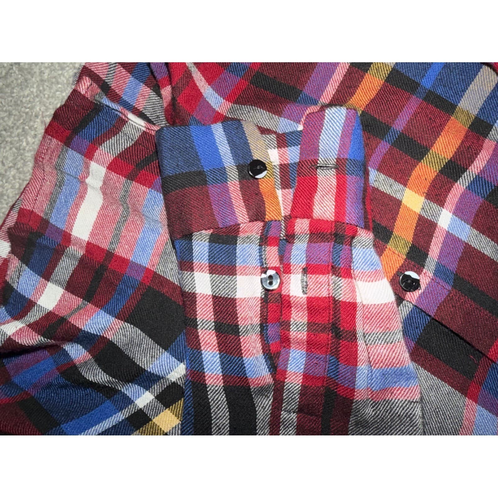 L'AGENCE Flannel Button Down Shirt Sz XS | Preppy Collar Designer Long Sleeve - Thumbnail 6