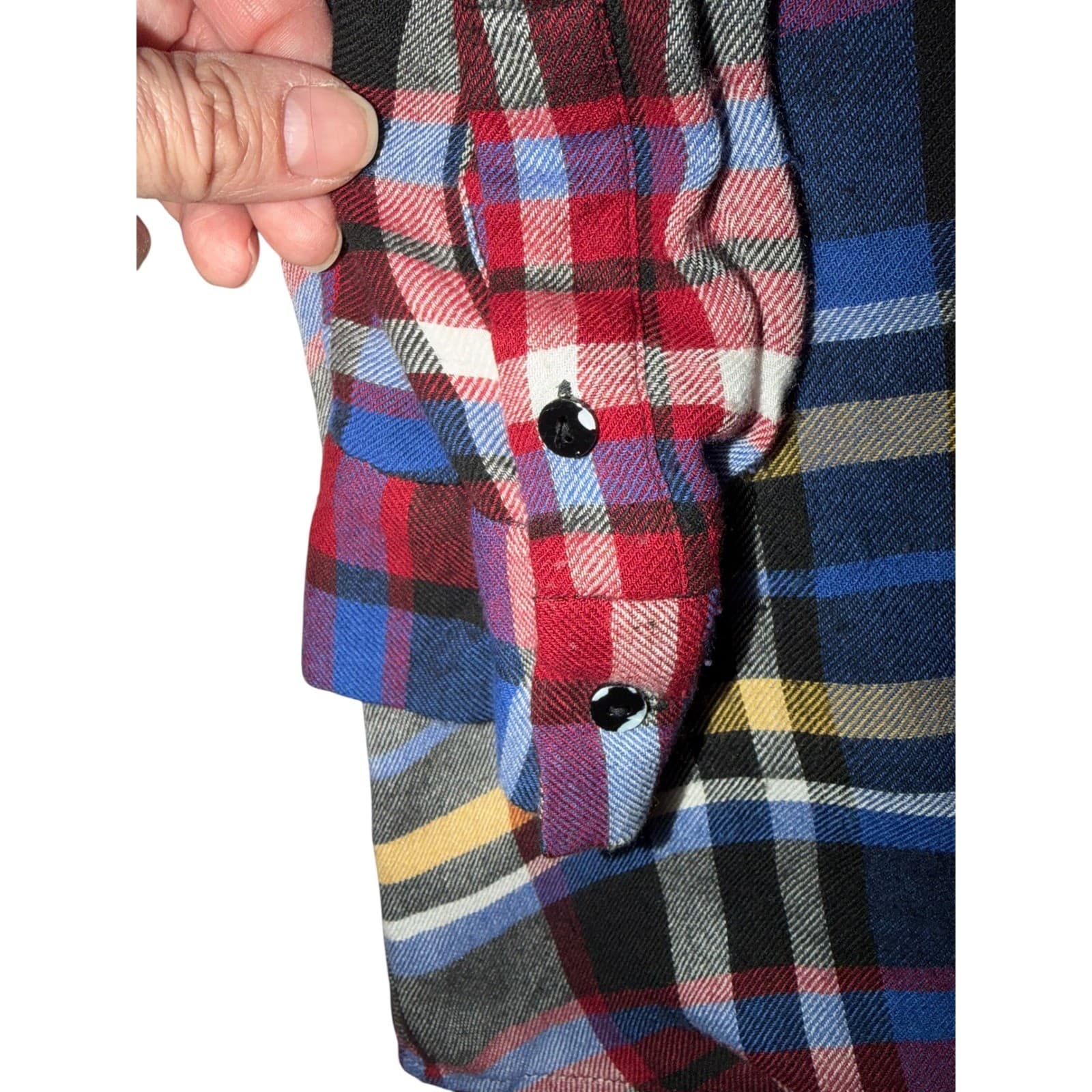 L'AGENCE Flannel Button Down Shirt Sz XS | Preppy Collar Designer Long Sleeve - Thumbnail 5