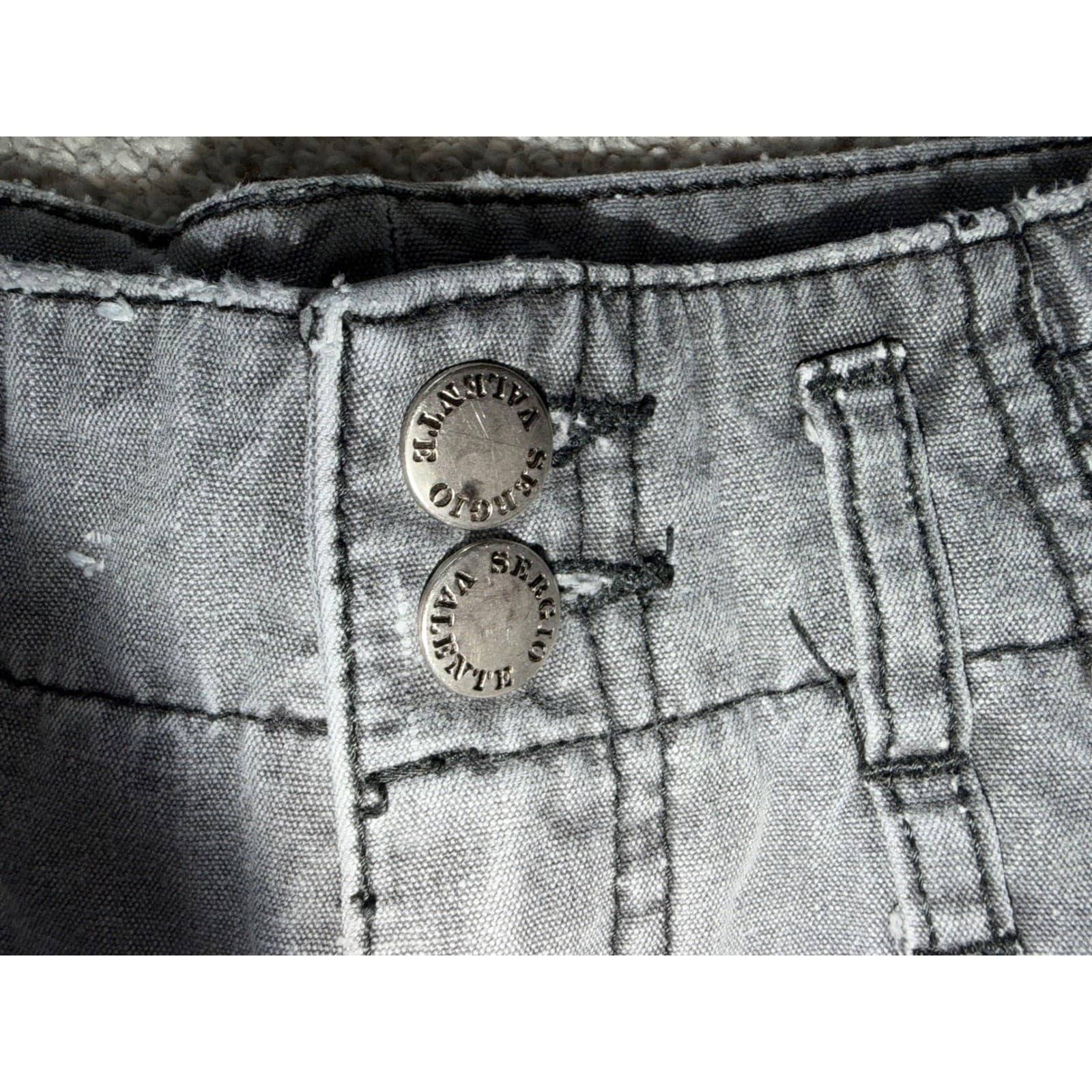 Vintage Sergio Valente Gray Jeans Sz 9/10 | 80s 90s Y2K Boho Festival Denim - Thumbnail 6