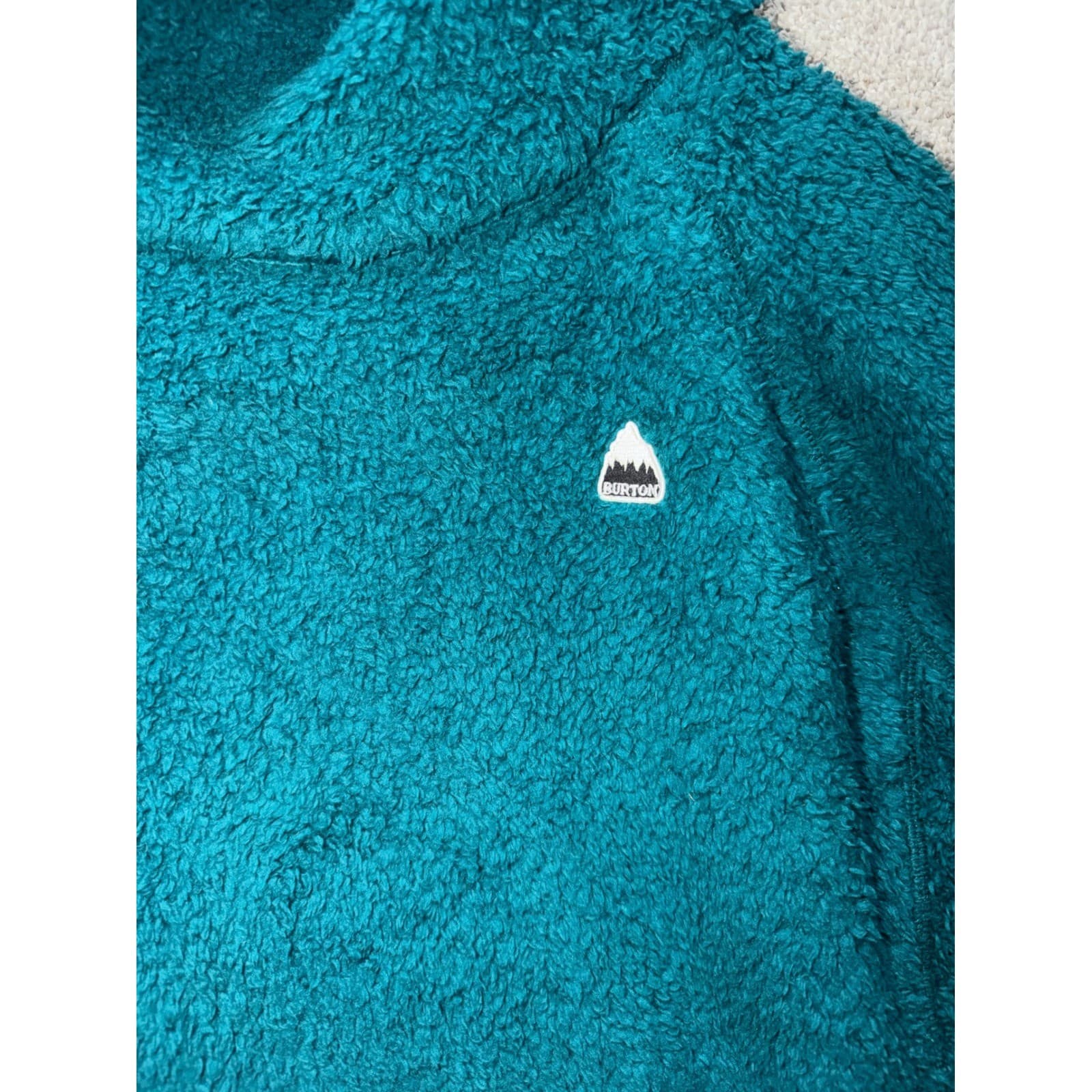 Women's Burton Lynx Pullover Fleece sz m snowboarder skiing polyester comfy nwt - Thumbnail 6