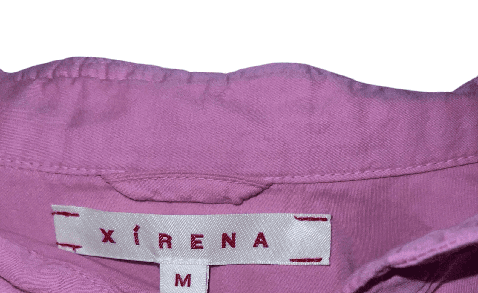 xirena pinkish purple sz M Button Collar Coastal Coquette Long Sleeve - Thumbnail 5