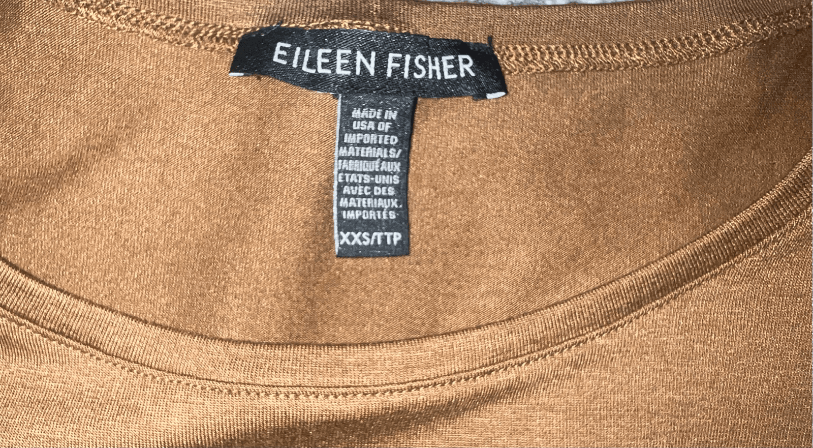 Eileen fisher brown Sleeveless Crew Neck Boho Bohemian Light Academica sz xxs - Thumbnail 3