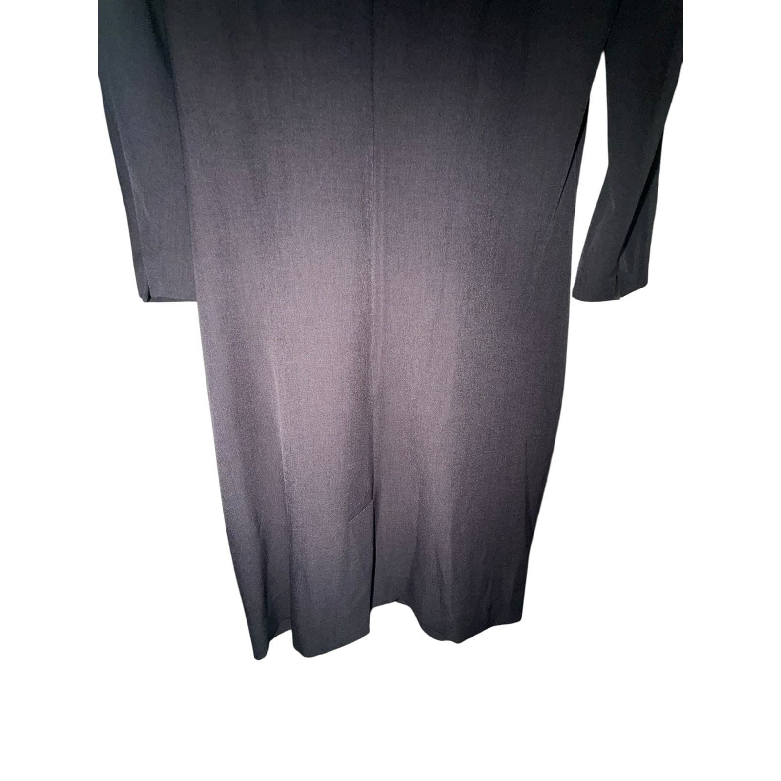 M.M.LaFleur Gray Dress Sz 8 | Crew Neck 3/4 Sleeve Designer Luxury Cellulose - Thumbnail 5