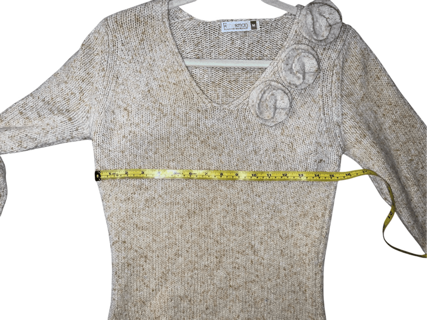 Fisherman out of Ireland brown Comfy V-neck Long Sleeve Preppy Light Academia - Thumbnail 4