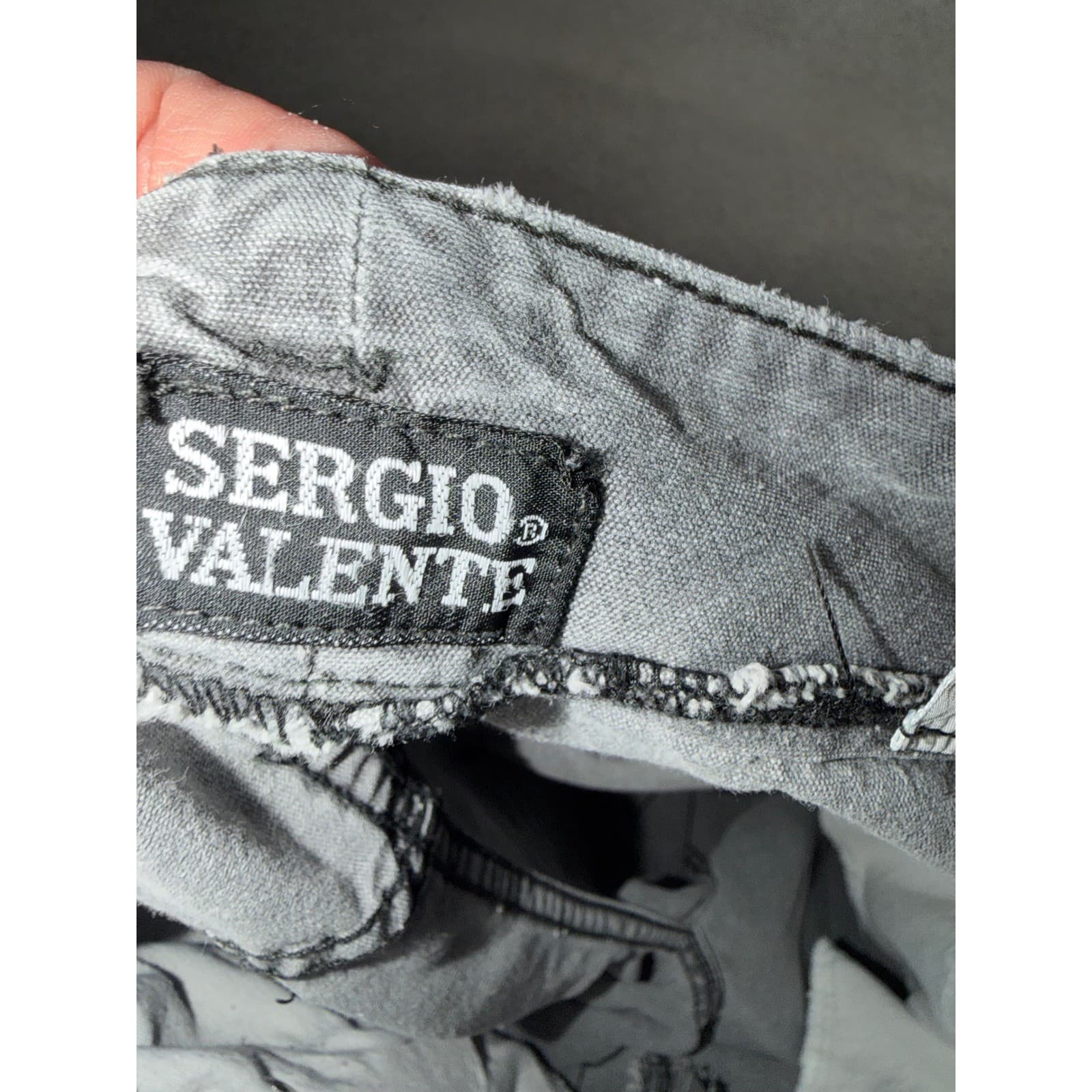 Vintage Sergio Valente Gray Jeans Sz 9/10 | 80s 90s Y2K Boho Festival Denim - Thumbnail 5