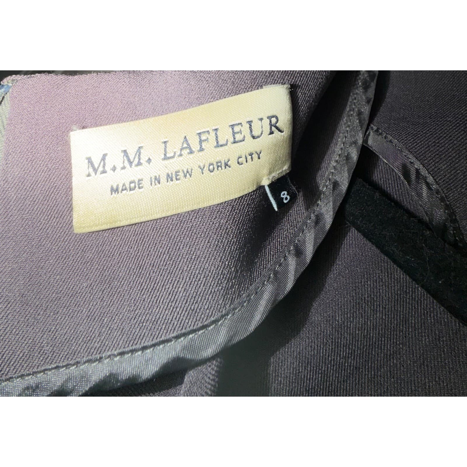 M.M.LaFleur Gray Dress Sz 8 | Crew Neck 3/4 Sleeve Designer Luxury Cellulose - Thumbnail 8