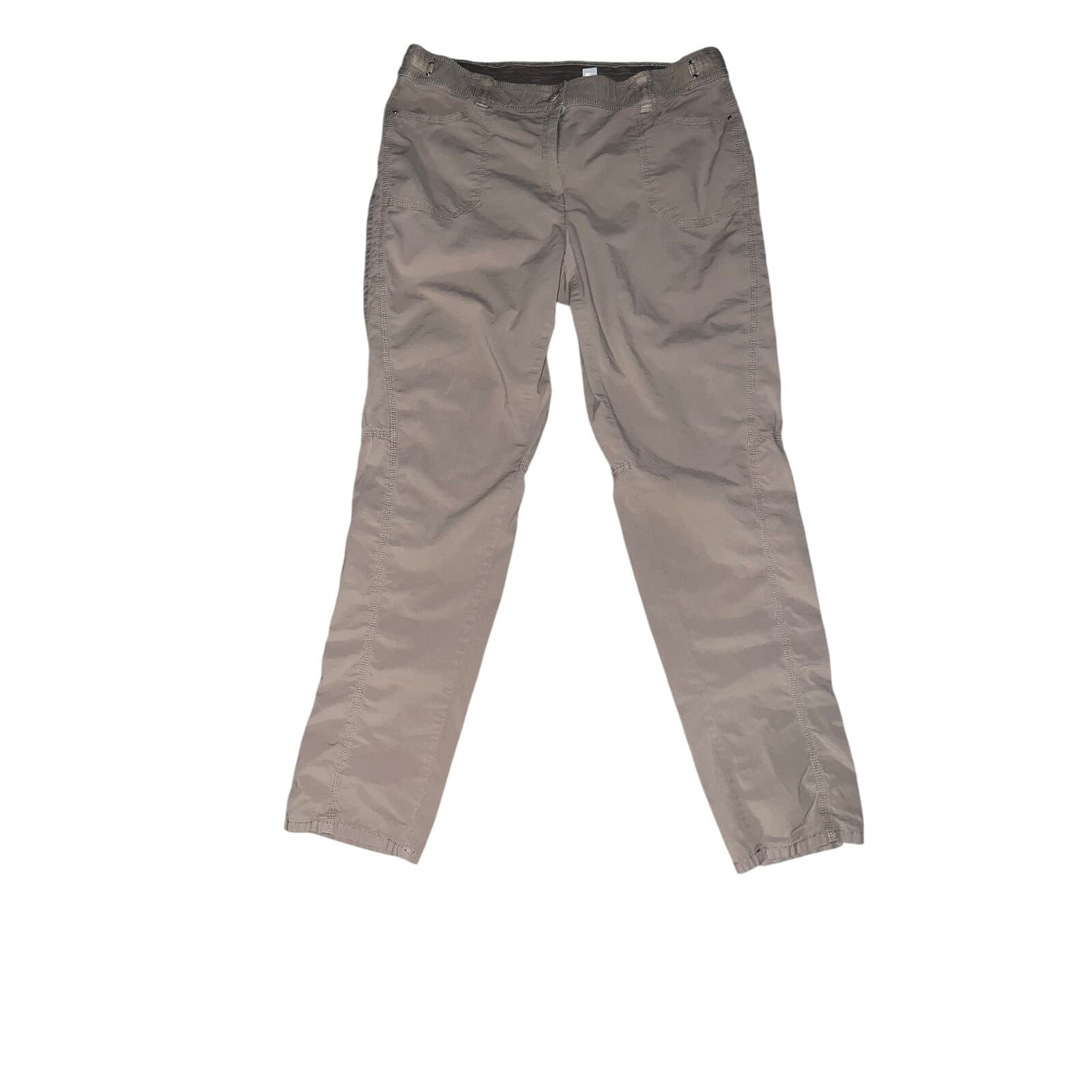 Chico's tan pants sz 1.5 (m10) preppy Momcore gauze - Thumbnail 2