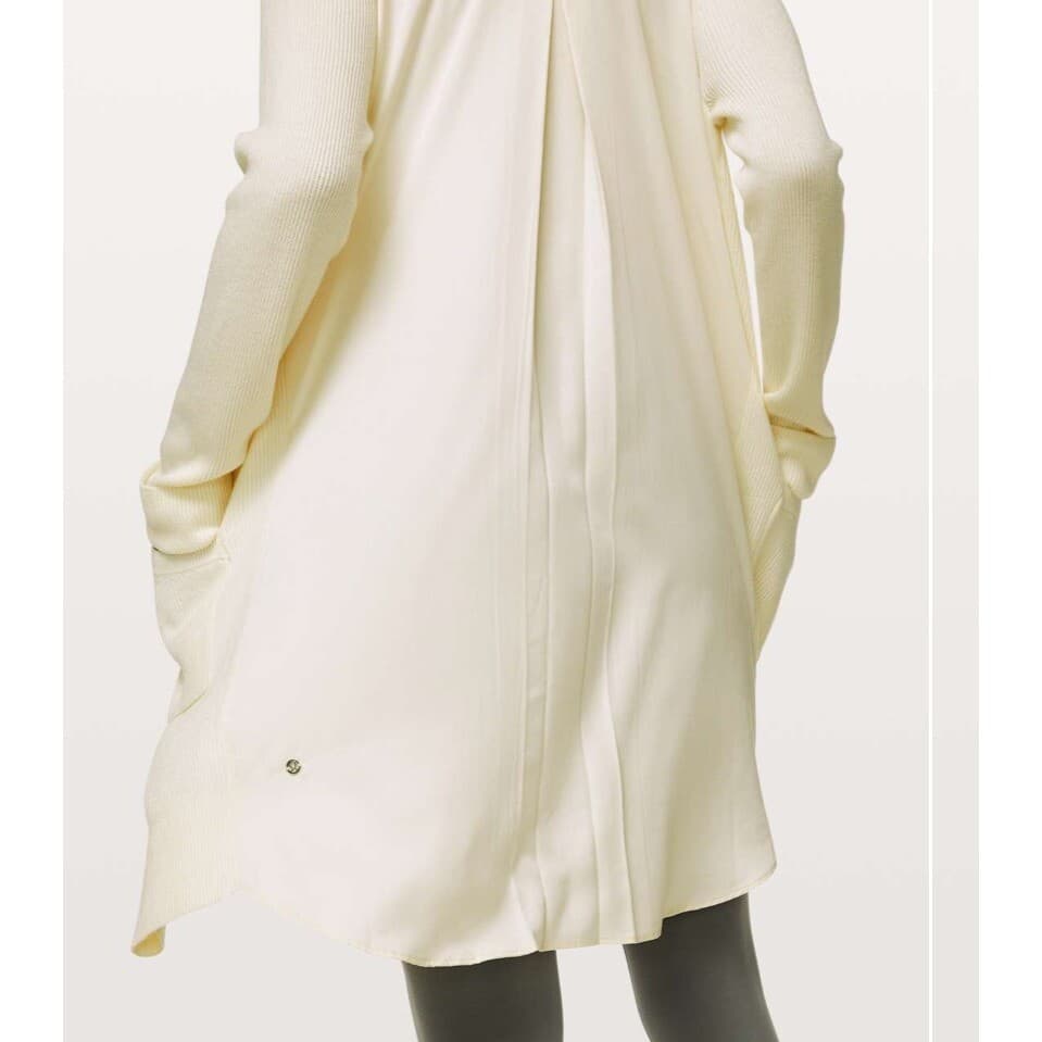 Lululemon Still At Ease Wrap Sz 12 cardigan comfy preppy yoga - Thumbnail 3
