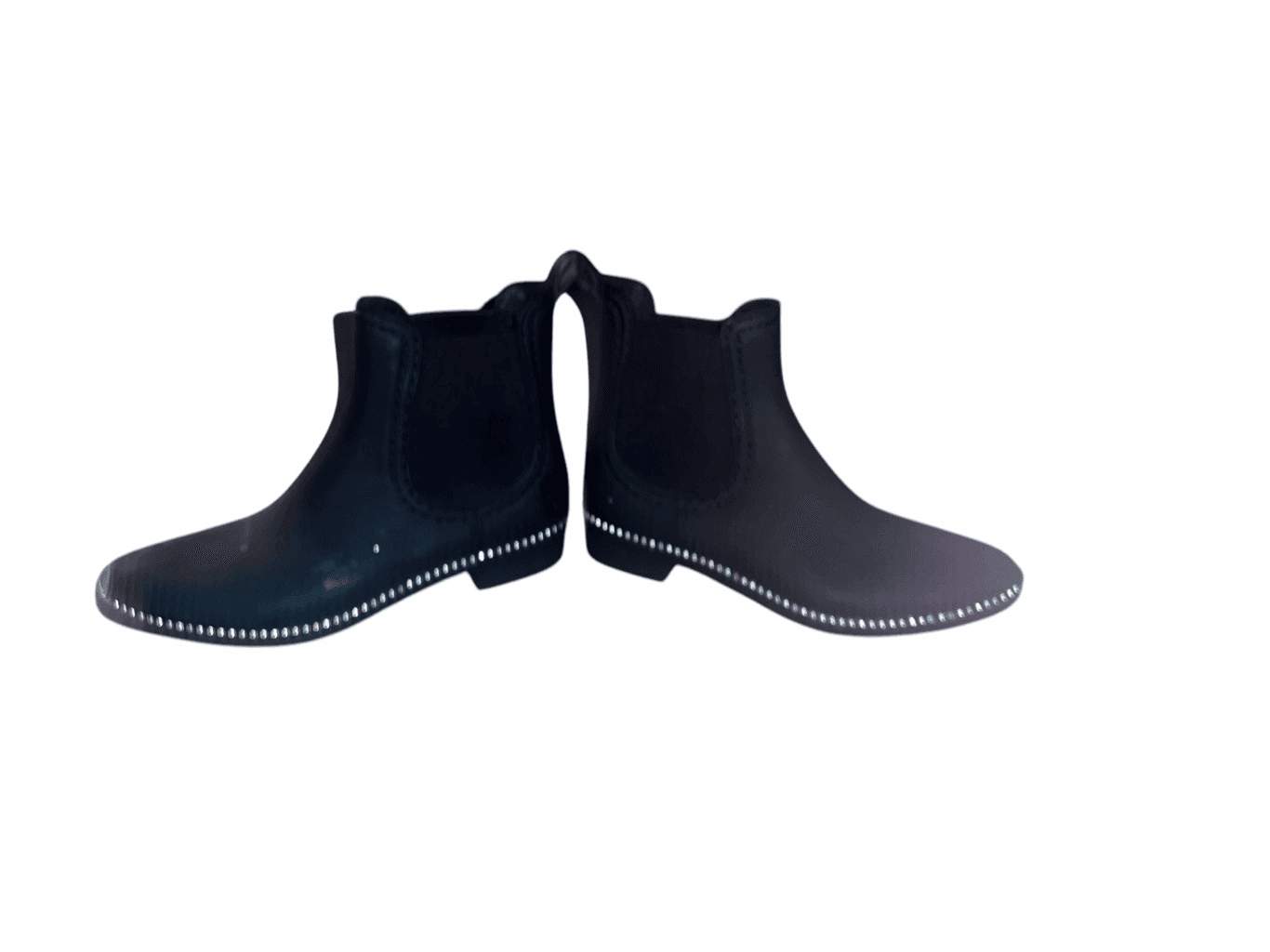 Catherine Malandrino Black Sirine Rain Studded Size 7 Minimalist Goth - Thumbnail 4