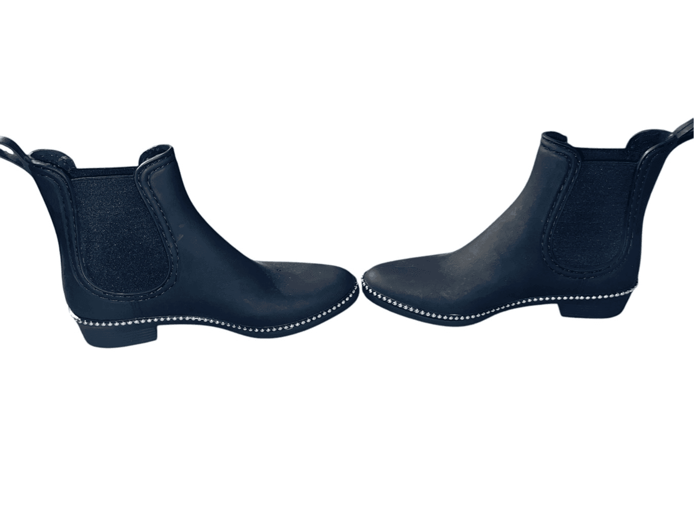 Catherine Malandrino Black Sirine Rain Studded Size 7 Minimalist Goth - Thumbnail 3