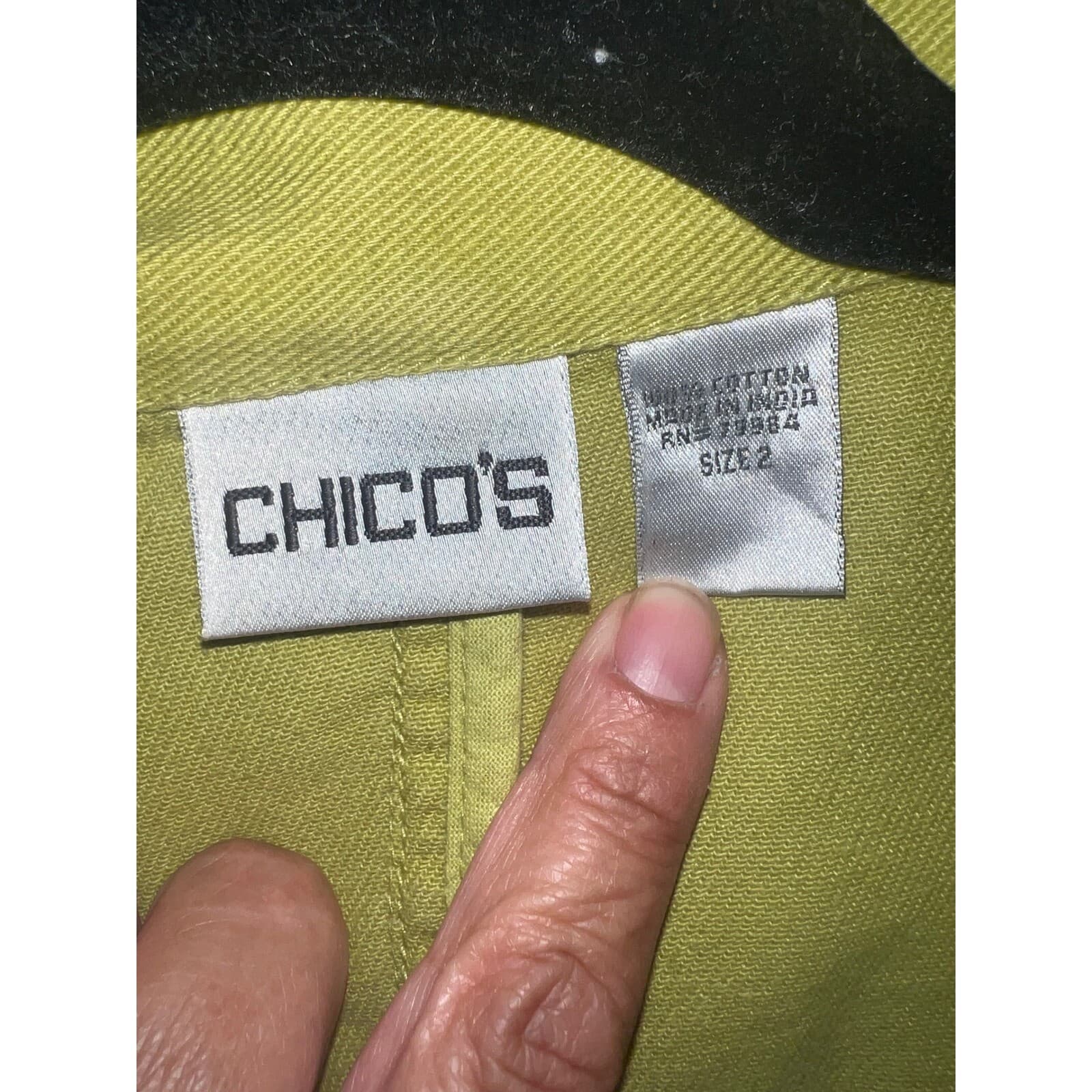 Chico's blazer jacket size 2 boho dopamine - Thumbnail 3
