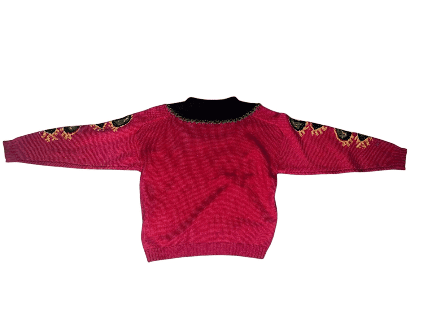 Vgt Rare Bogner Paisley Print Mock Neck Sweater Sz m Comfy Preppy Ski Snowboard - Thumbnail 2
